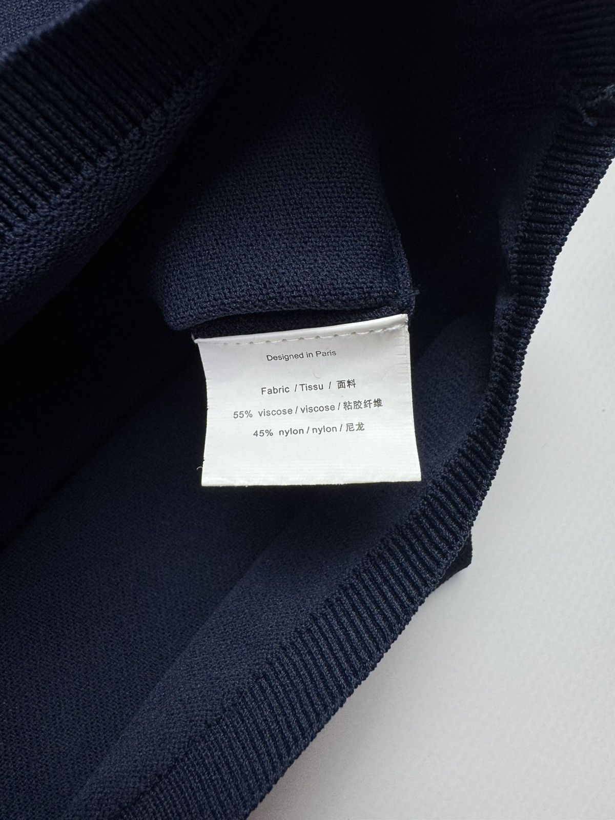 Dior Dior Uniforms Navy Knit Long Sleeve Top - Size M Size M / US 6-8 / IT 42-44 - 8 Thumbnail