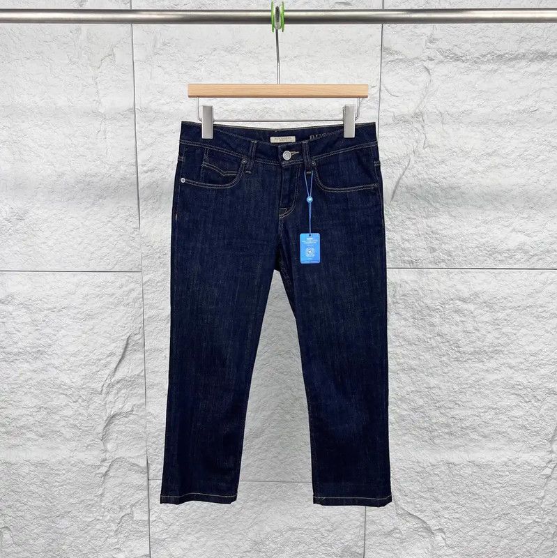 Burberry Burberry Women's Dark Blue Denim Pants Size 28" / US 6 / IT 42 - 1 Thumbnail