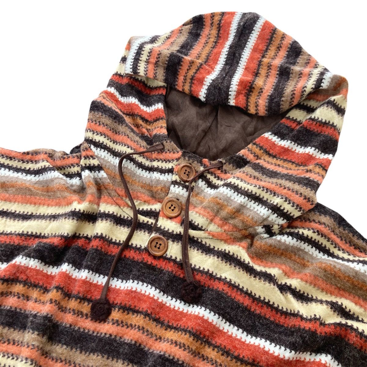 If Six Was Nine × Japanese Brand Stripes Hoodie Rivet And Surge Poncho Size US M / EU 48-50 / 2 - 3 Thumbnail