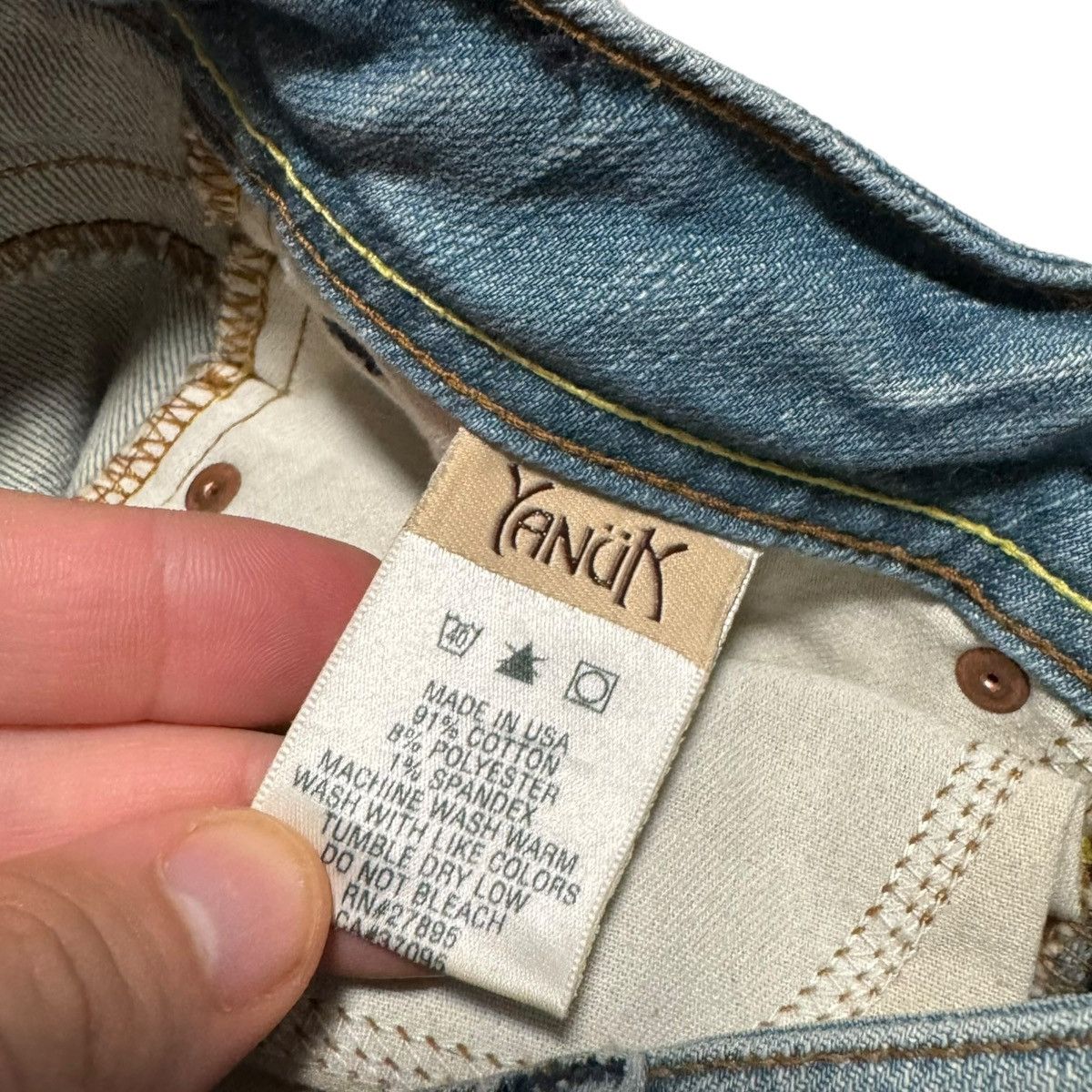 Other Yanük 6 Pocket USA Made Patchwork Jeans Women’s 25 (27.5x34) Size 27" / US 4 / IT 40 - 8 Thumbnail