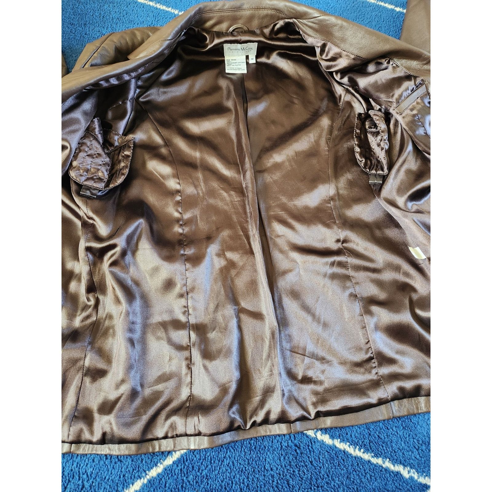 Other Pamela McCoy Collections Women's Genuine Leather Jacket-M Size M / US 6-8 / IT 42-44 - 6 Thumbnail