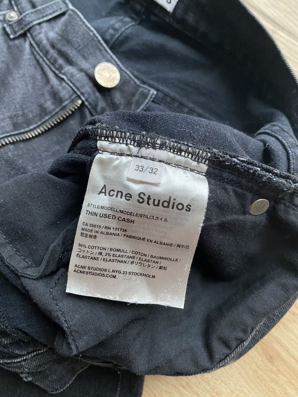 Acne Studios Acne Studios Thin Used Cash Jeans Size US 32 / EU 48 - 10 Thumbnail