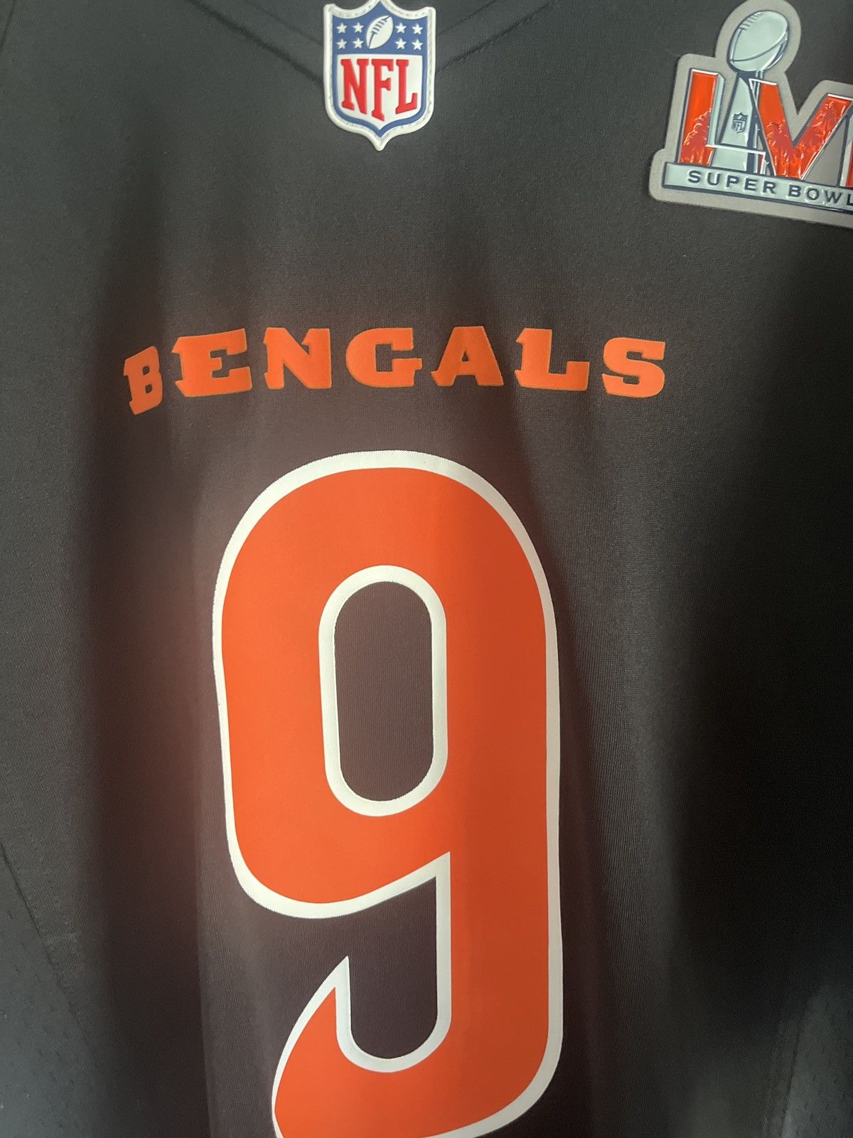 NFL × Nike 2022 Joe Burrow SB Bengals Jersey Size US M / EU 48-50 / 2 - 3 Thumbnail