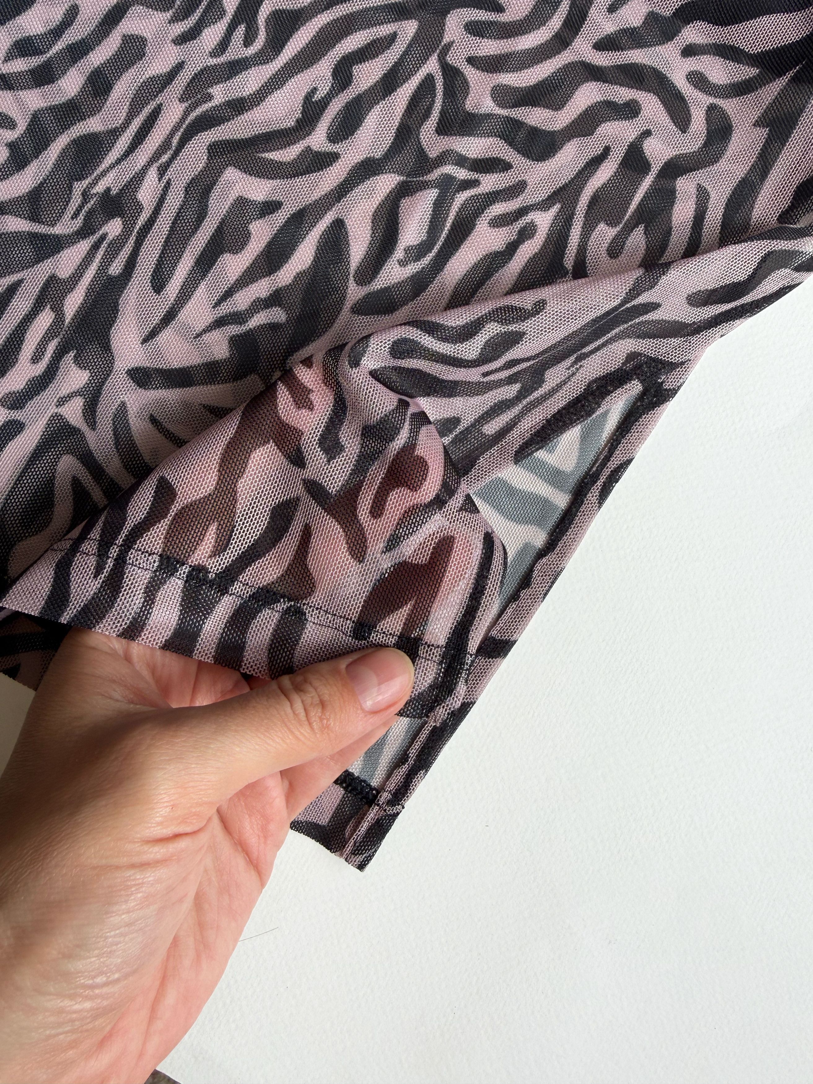 Fred Perry Fred Perry x Amy Winehouse Zebra Print Mesh Dress US4 Size S / US 4 / IT 40 - 4 Thumbnail