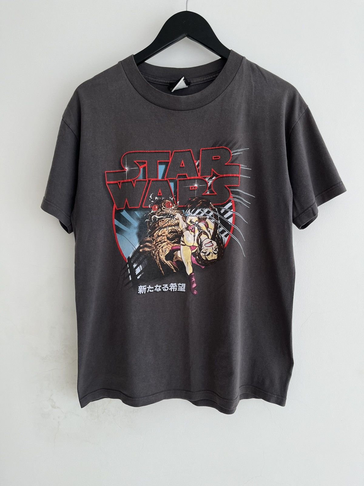 Anime × Vintage 🚨1999 Jabba The Hutt & Princess Leia Manga Hit Tee Size US L / EU 52-54 / 3 - 1 Thumbnail