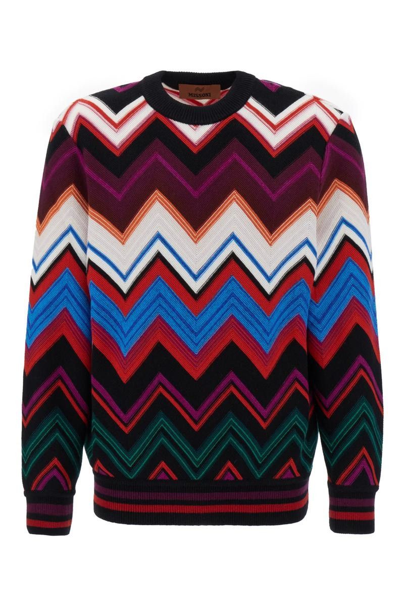 Missoni o1y0225 Crewneck Sweater in Multicolor Size US M / EU 48-50 / 2 - 1 Thumbnail