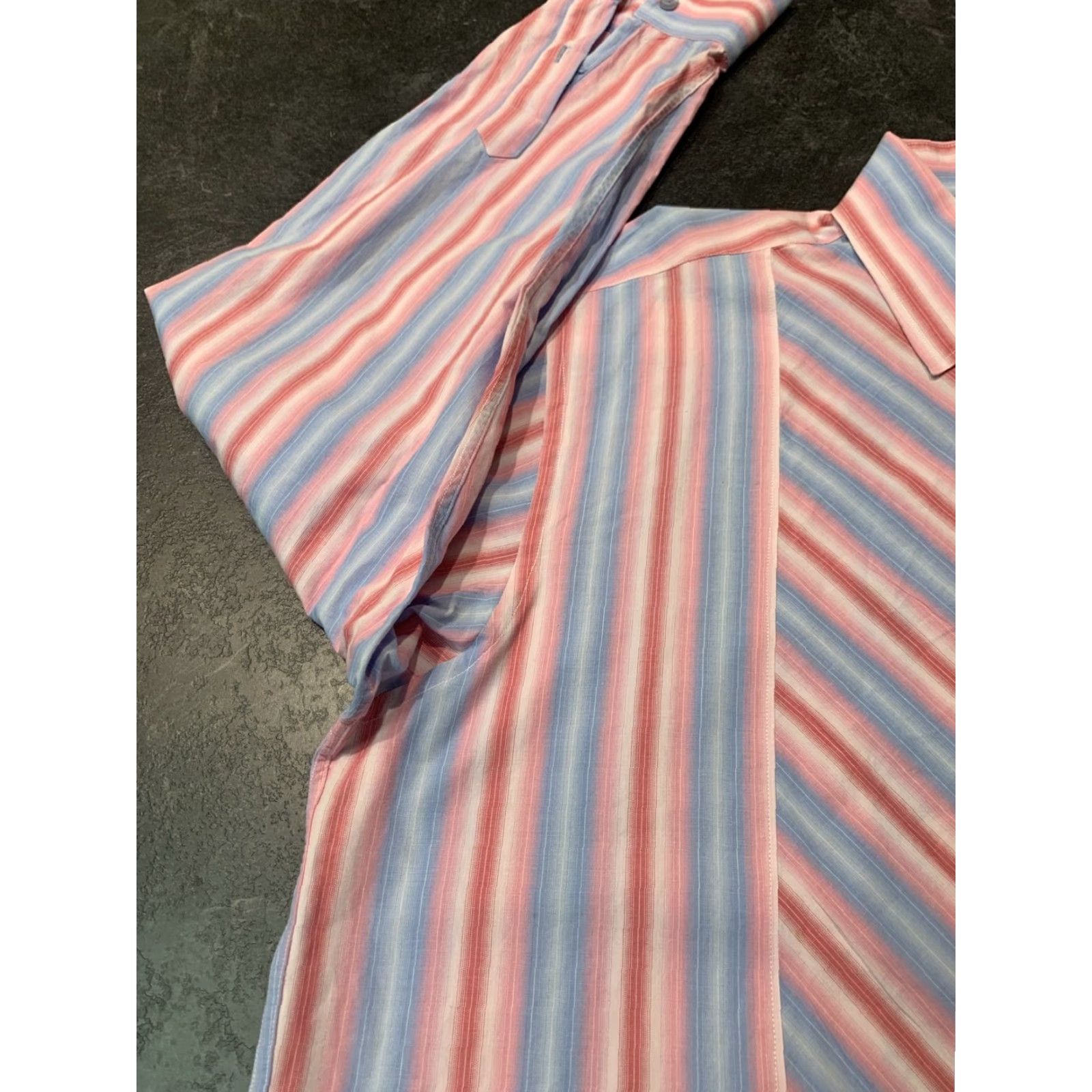 Pinko TULLIANO Shirt Men Large L Casual Button-Up Long Sleeve Striped Pink Cotton Size US L / EU 52-54 / 3 - 5 Thumbnail