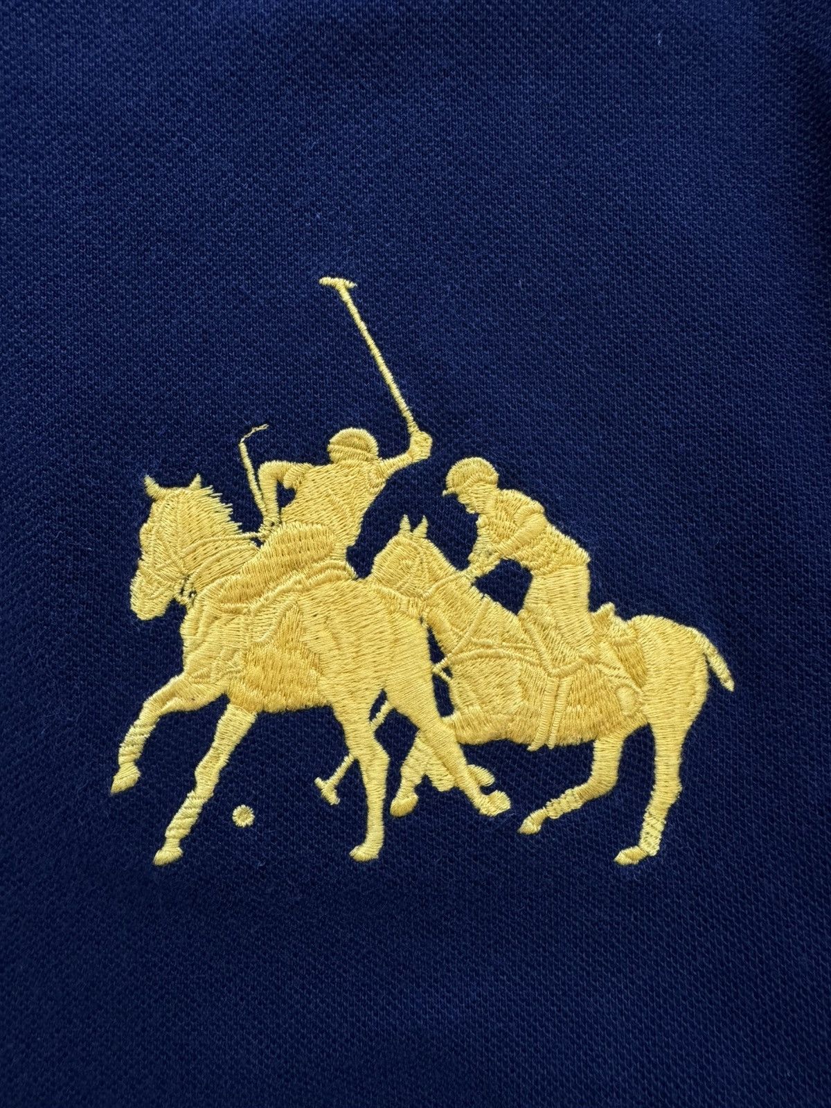 Polo Ralph Lauren Vintage Polo Ralph Lauren Big Pony Rugby Polos Shirt Navy Size US L / EU 52-54 / 3 - 6 Thumbnail
