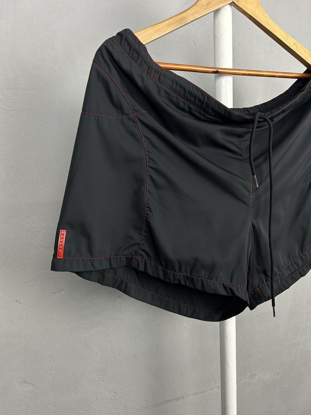 Prada Prada Sport Red Tab Nylon Shorts Made in Italy Size 52 Size US 36 / EU 52 - 2 Thumbnail