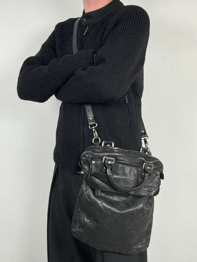 Diesel Diesel Black Leather Avant-Garde Shoulder Bag Size ONE SIZE - 3 Thumbnail