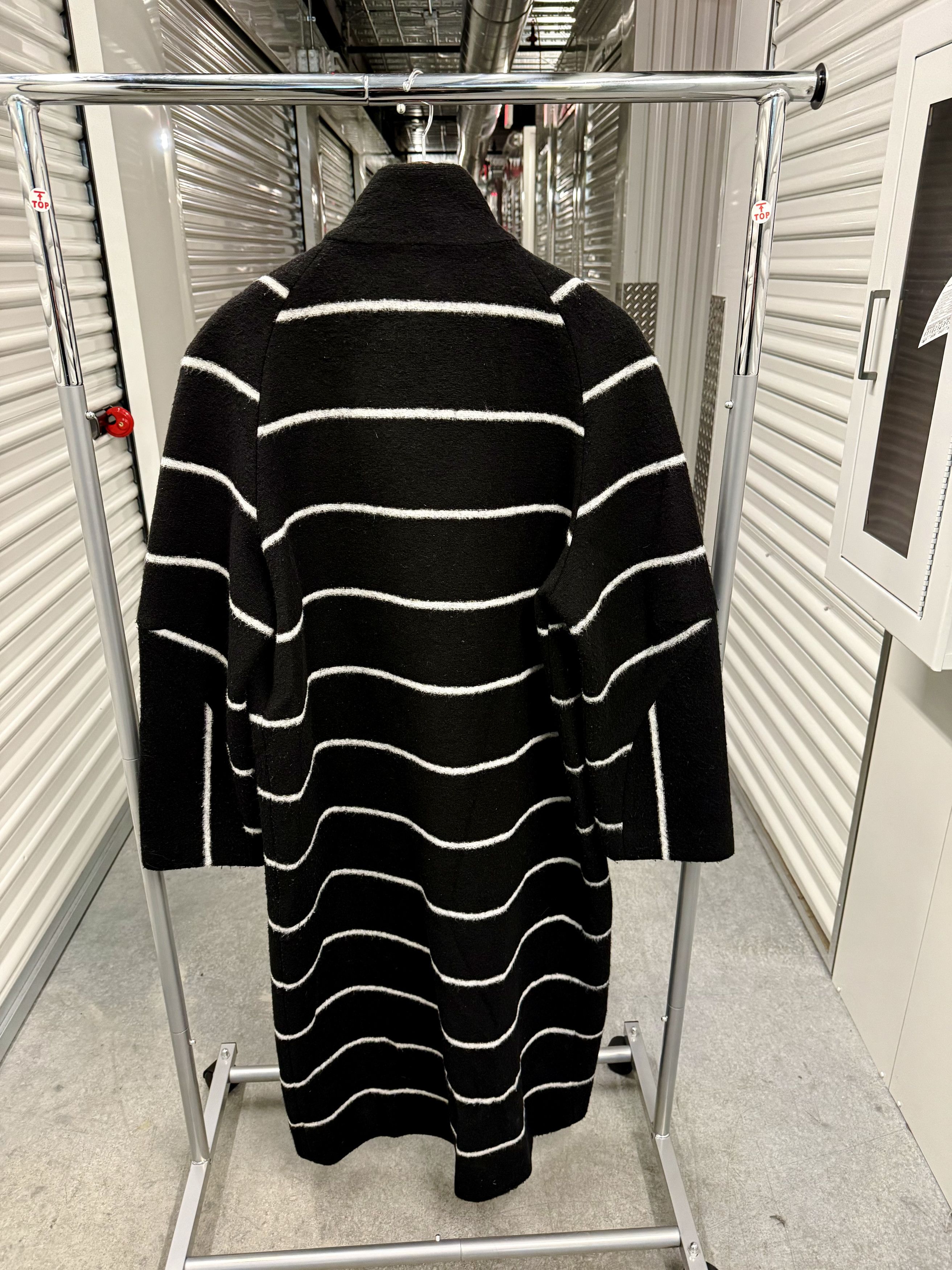 Henrik Vibskov Henrik Vibskov Striped Neoprene Coat sz M Size US M / EU 48-50 / 2 - 5 Thumbnail
