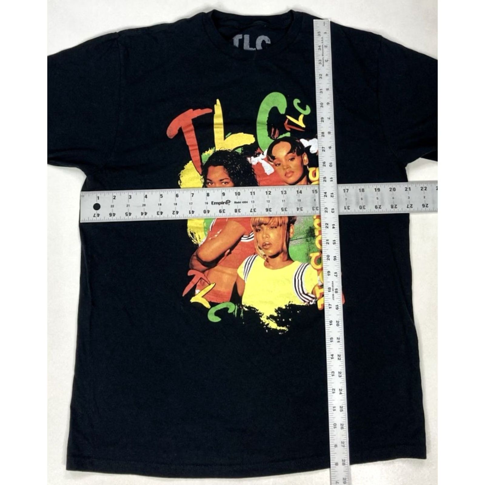 Vintage TLC Graphic T-shirt Men L Black Short Sleeve Crew Neck Music Retro Logo Shirt Size US L / EU 52-54 / 3 - 5 Thumbnail