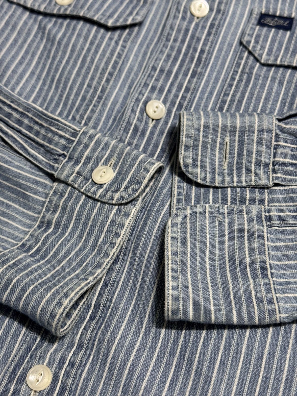 Polo Ralph Lauren 90s Polo Ralph Lauren inspired 30s USN Chambray Chinstrap Size US L / EU 52-54 / 3 - 13 Thumbnail