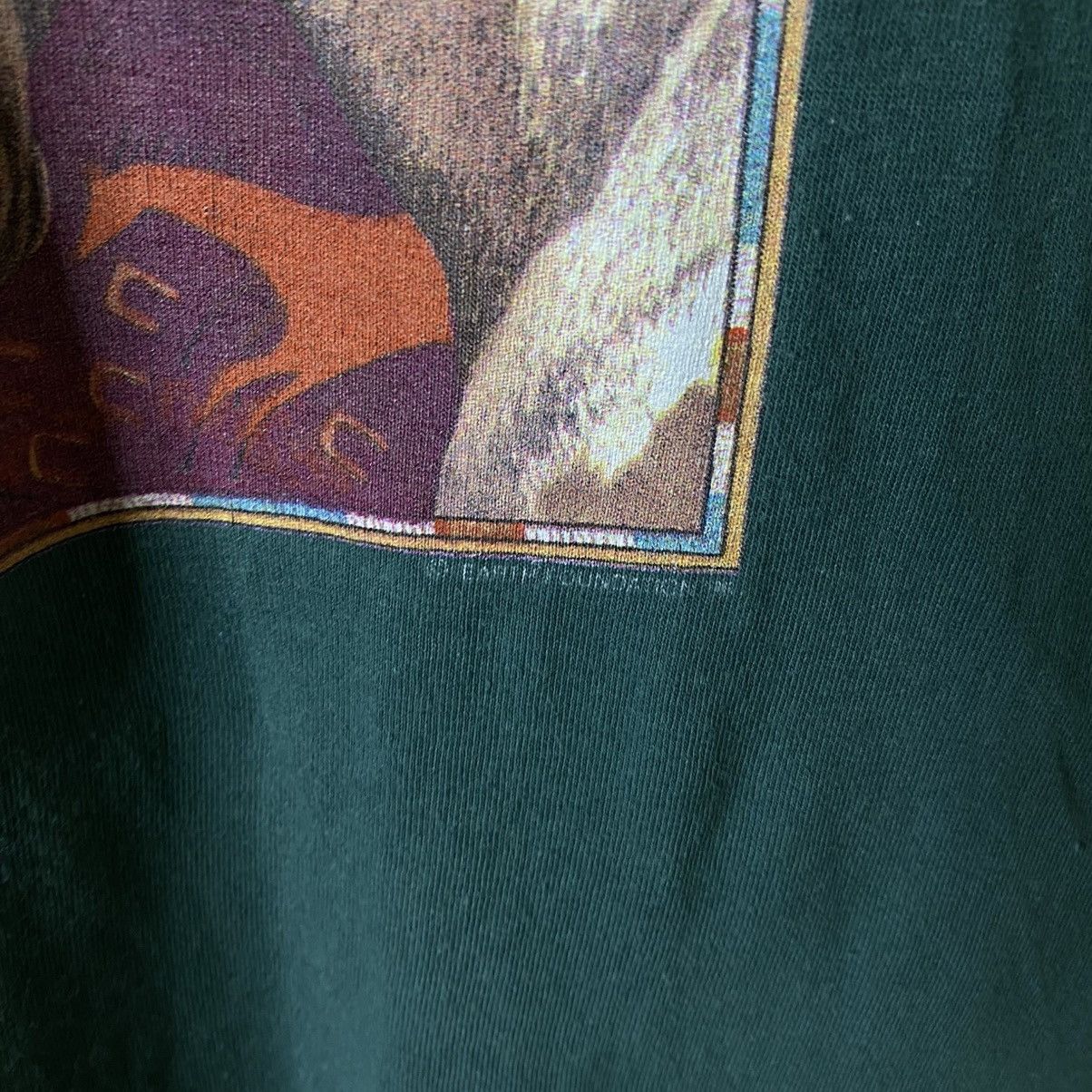 Vintage 1990s ALORE Horse Art Graphic T Shirt Size US XXL / EU 58 / 5 - 5 Thumbnail
