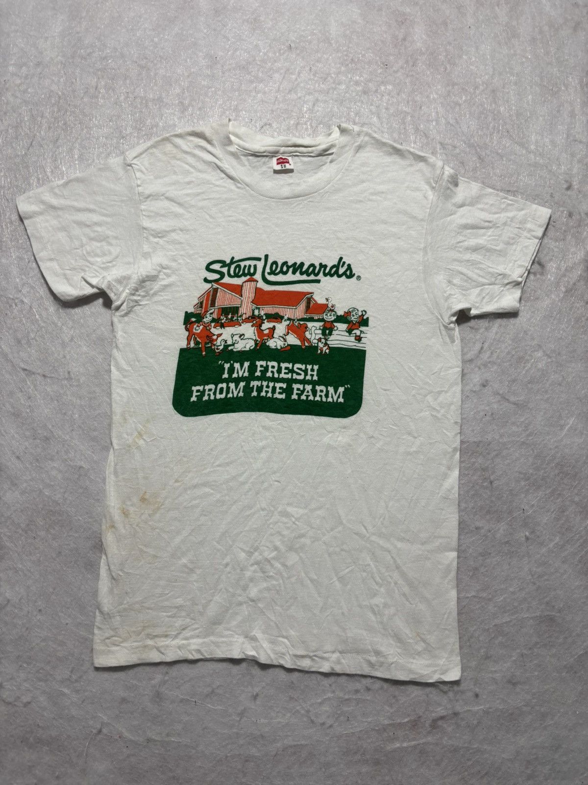 Vintage Vintage 70’s Stew Leonards Tshirt Size US S / EU 44-46 / 1 - 1 Thumbnail