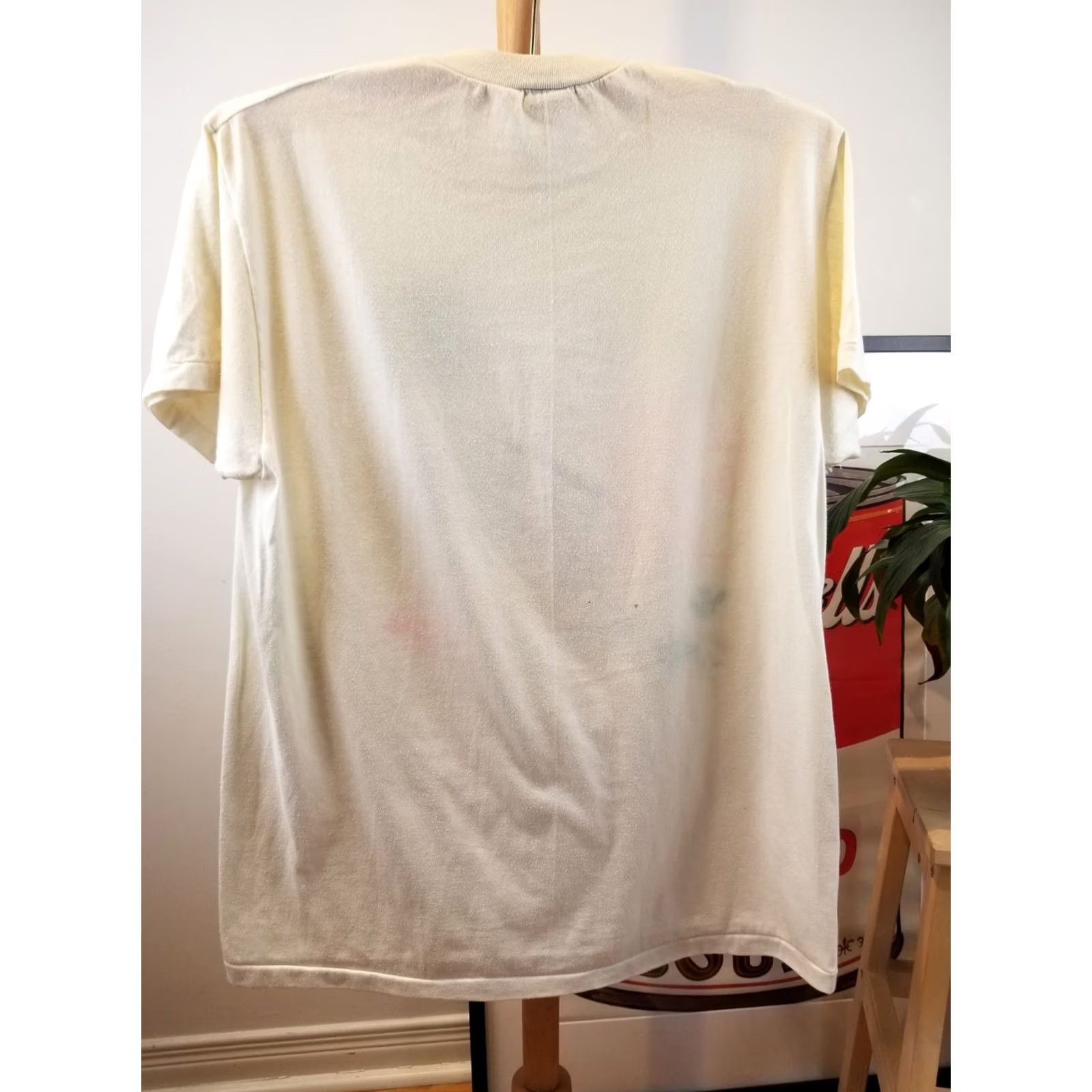 Vintage VINTAGE 90' LA BELLE PROVINCE T-SHIRT SZ LARGE White Cotton Short Sleeve Round Neck Men Regular Solid Pattern USA Retro Polyester? Size US L / EU 52-54 / 3 - 6 Thumbnail