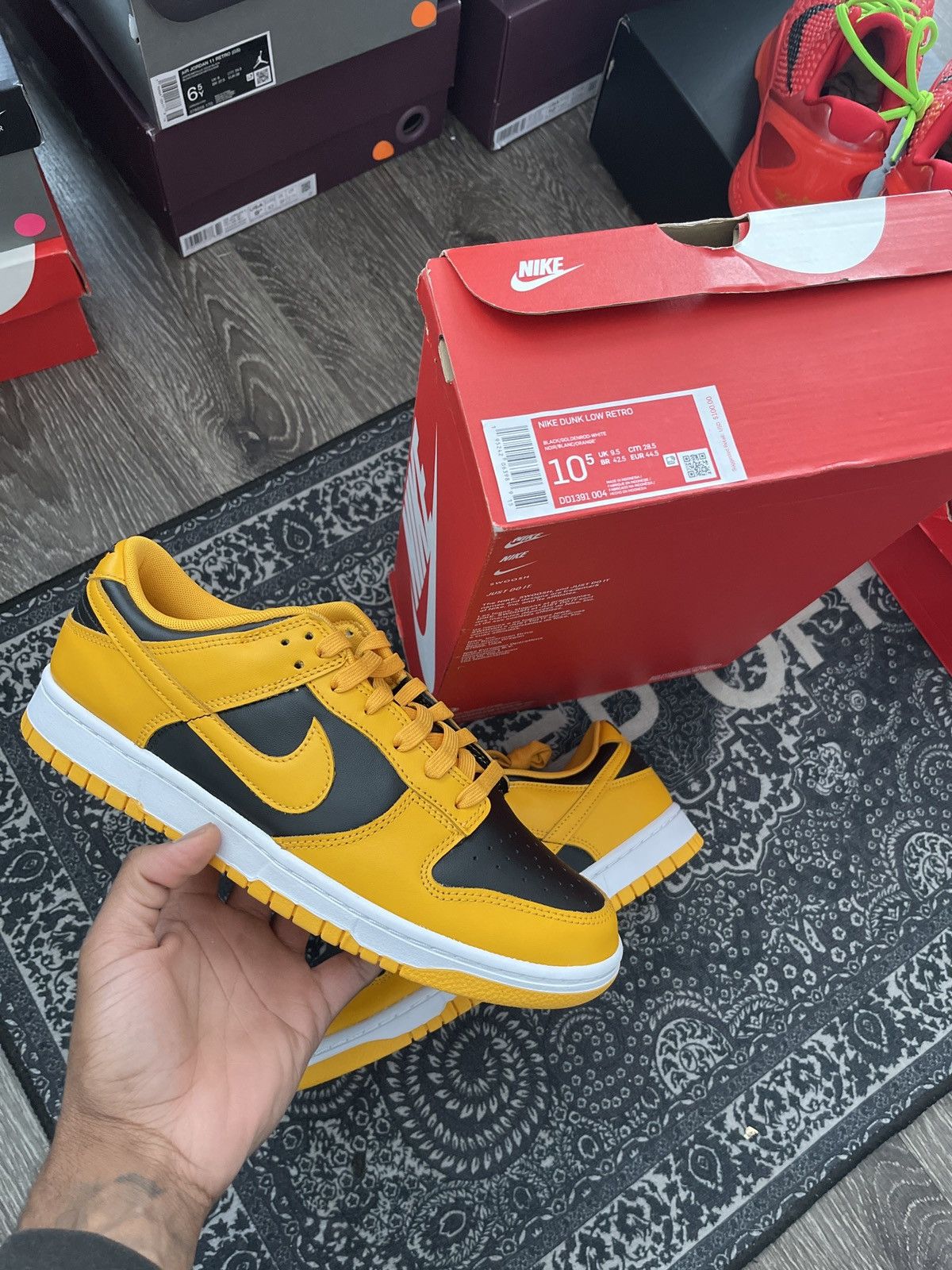 image of Nike Dunk Low ‘Goldenrod’ Shoes, Men's (Size 10.5)