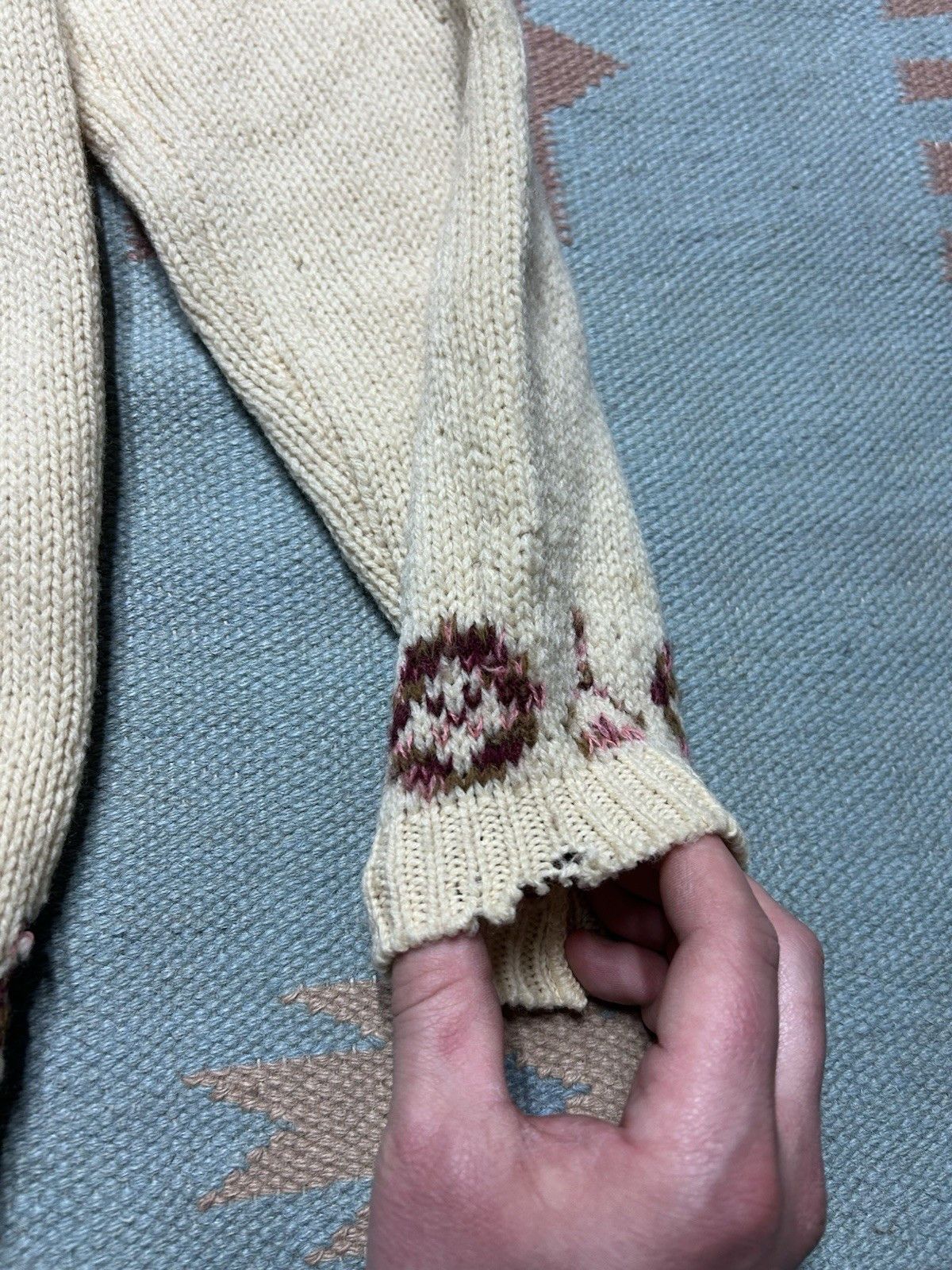 Vintage Vtg 1960s wool cardigan sweater Tami Icelandic Nordic M? Size M / US 6-8 / IT 42-44 - 14 Thumbnail