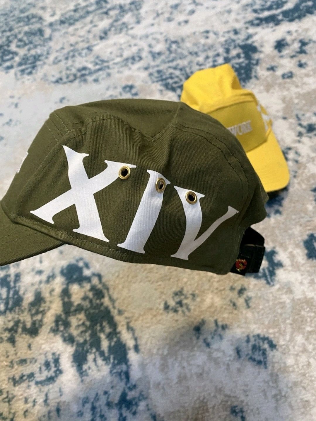 Other Clockwork NY 5 Panel Hat Yellow And Olive New Lot Of 2 Size ONE SIZE - 5 Thumbnail