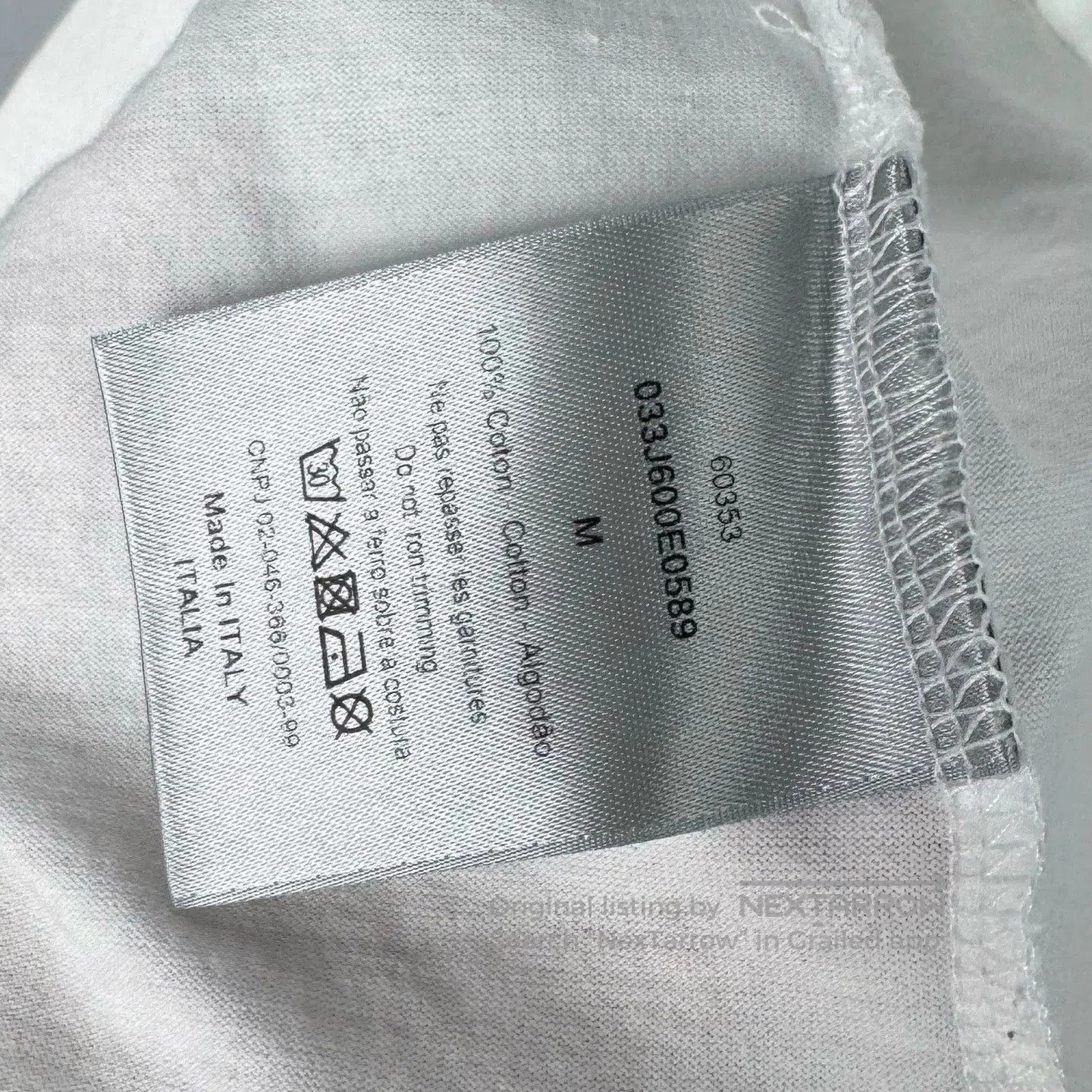 Dior dior white short sleeve t-shirt with logo. Size US M / EU 48-50 / 2 - 6 Thumbnail