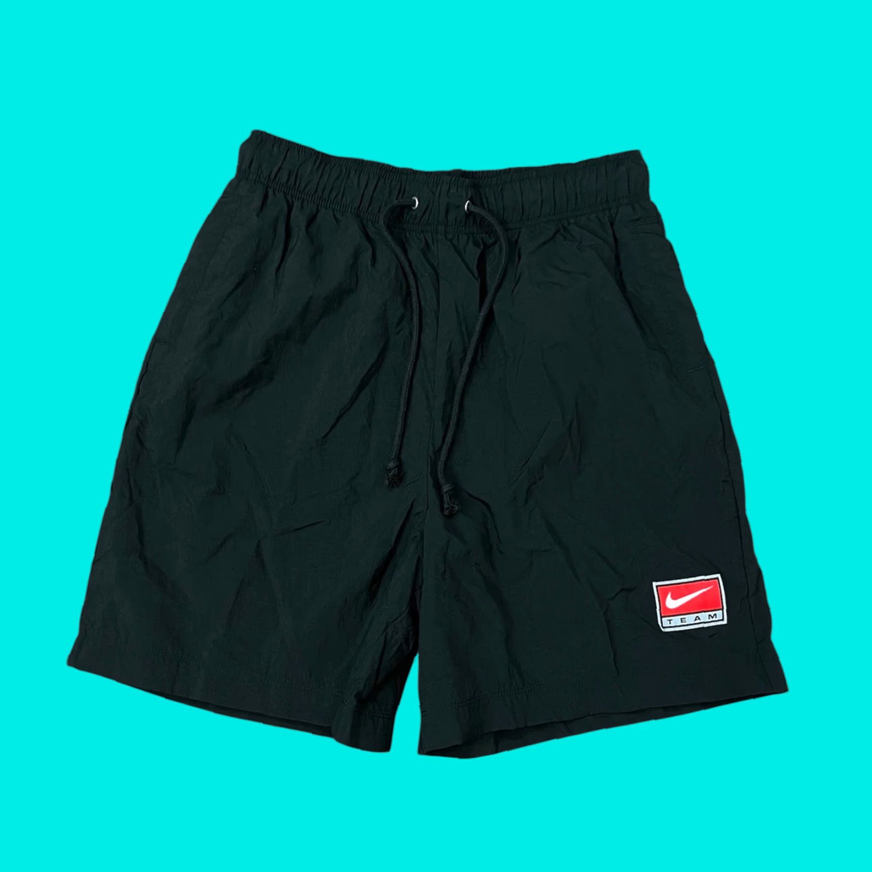 Nike VINTAGE Nike Women's Athletic Shorts Size Medium Black Nylon Running Jogging Gym Training Activewear Size 32" / US 10 / IT 46 - 1 Thumbnail