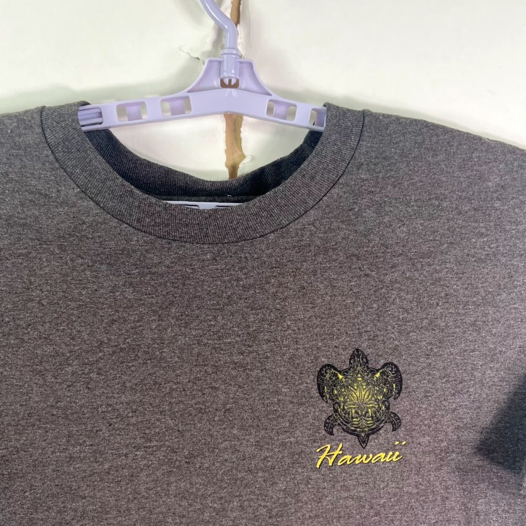 Vintage VINTAGE Alstyle T-Shirt Mens XL Heather Gray Hawaii Turtle T Shirt Crew Neck Short Sleeve Graphic Print Logo Friends 90s Decade Size US XL / EU 56 / 4 - 4 Thumbnail