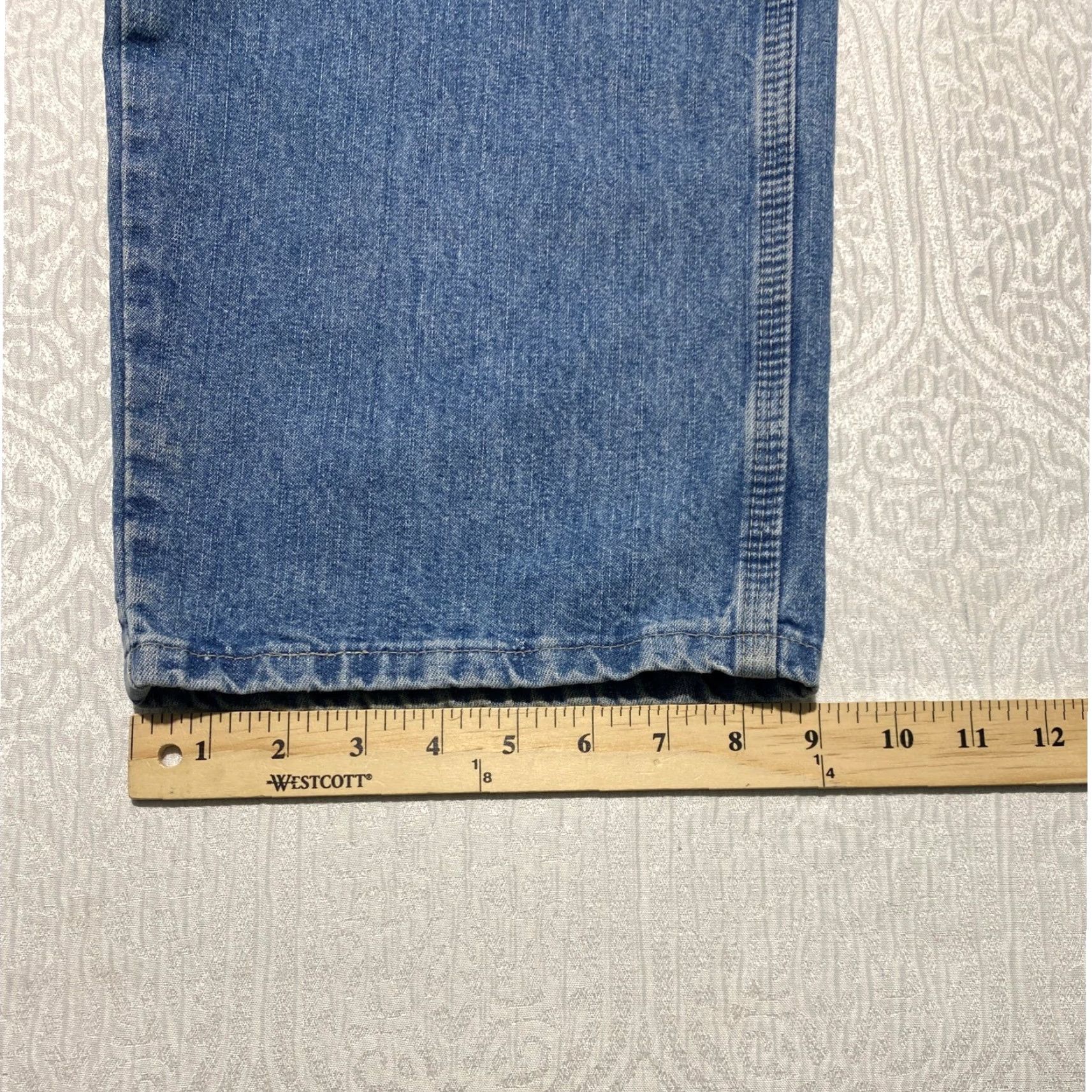 Vintage VINTAGE Riders Jeans Baggy Y2K Carpenter Mens 33x30 Blue Denim 7-Pocket Straight Relaxed 30in Inseam Medium Wash Spring Summer Fall Winter Men Size US 33 - 6 Thumbnail