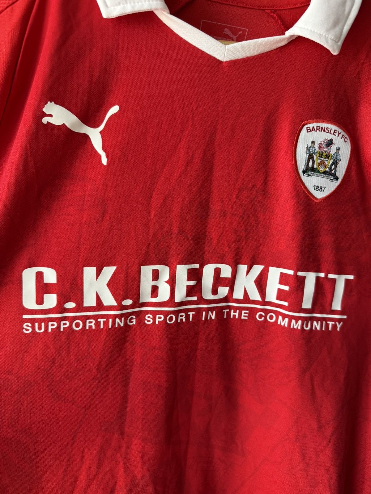 Puma MATCH ISSUE BARNSLEY FC PUMA 2018/19 FOOTBALL SHIRT JERSEY Size US M / EU 48-50 / 2 - 3 Thumbnail
