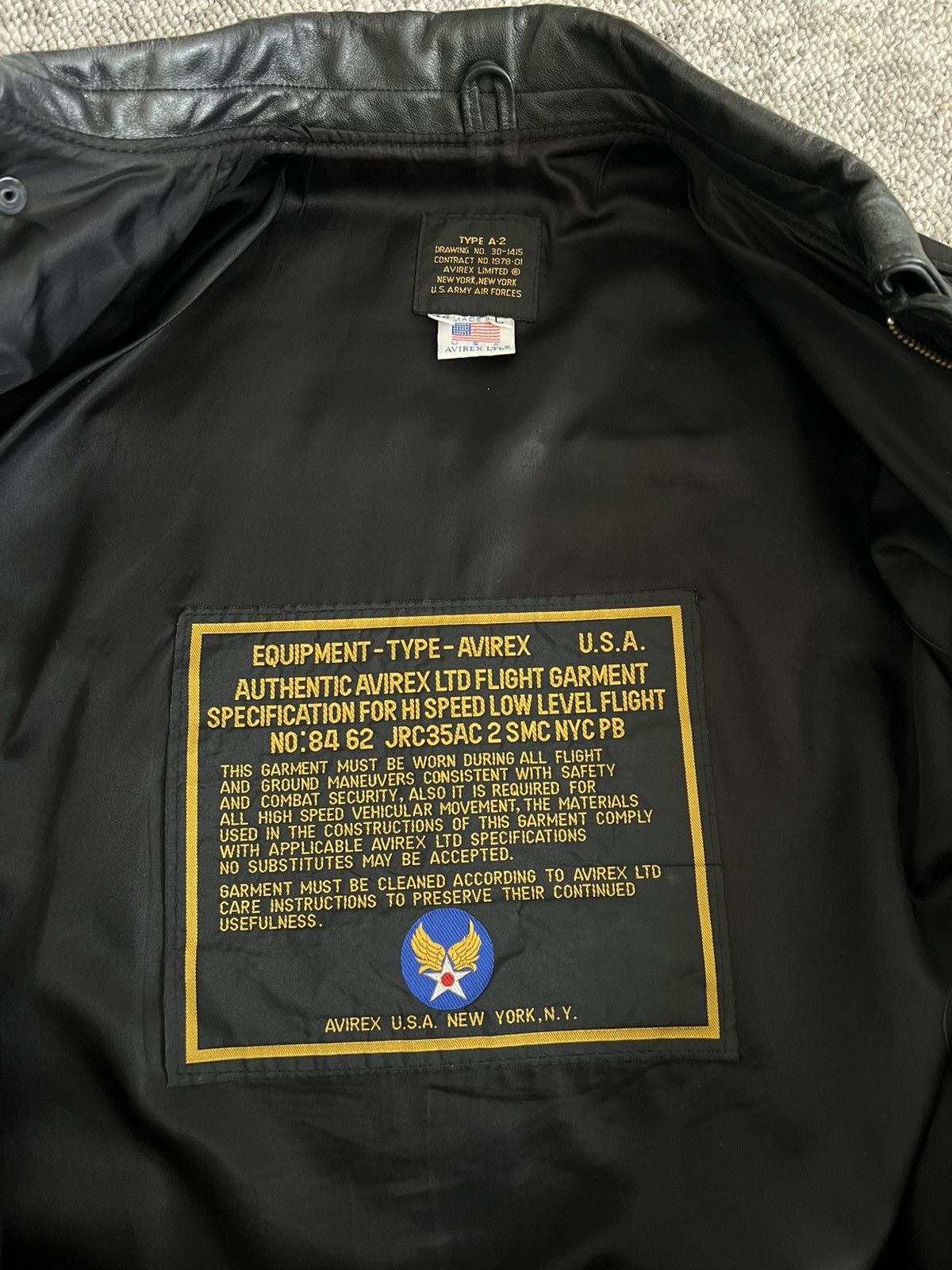 Avirex RARE Avirex Type A2 Leather Bomber Size US L / EU 52-54 / 3 - 4 Thumbnail