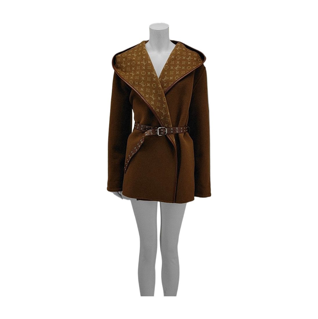 Louis Vuitton Louis Vuitton Monogram Hooded Wool Coat Size 36 Size XS / US 0-2 / IT 36-38 - 1 Thumbnail