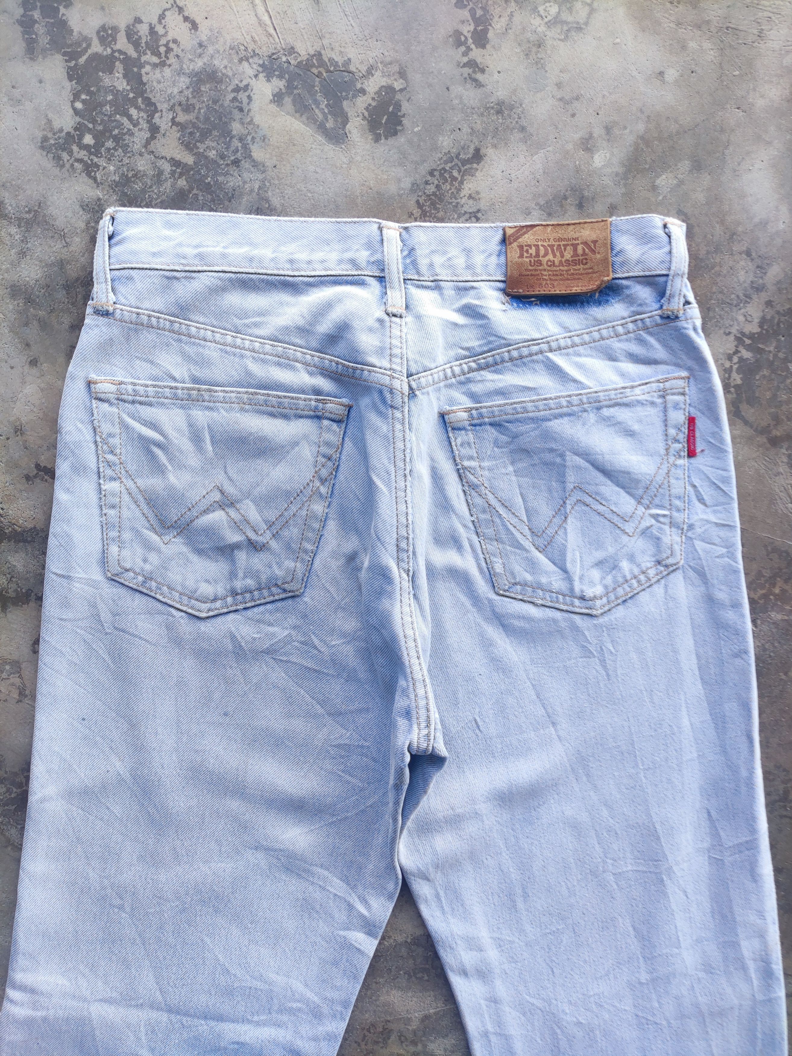 Edwin Vintage Edwin Distress Faded Jean Pant Size US 30 / EU 46 - 10 Thumbnail