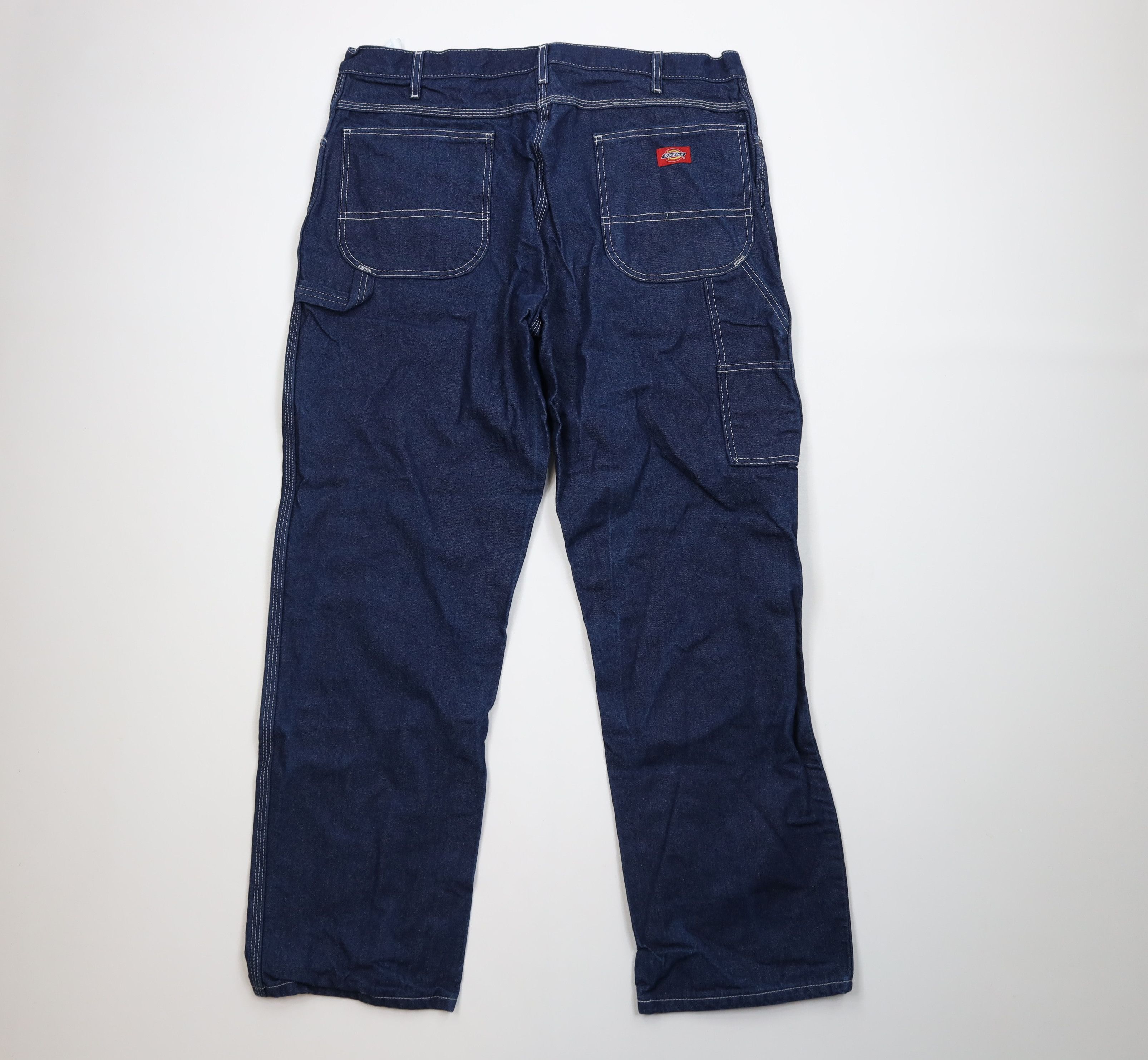 Dickies Vintage Dickies Wide Leg Dungaree Denim Jeans Indigo Size US 38 / EU 54 - 10 Thumbnail