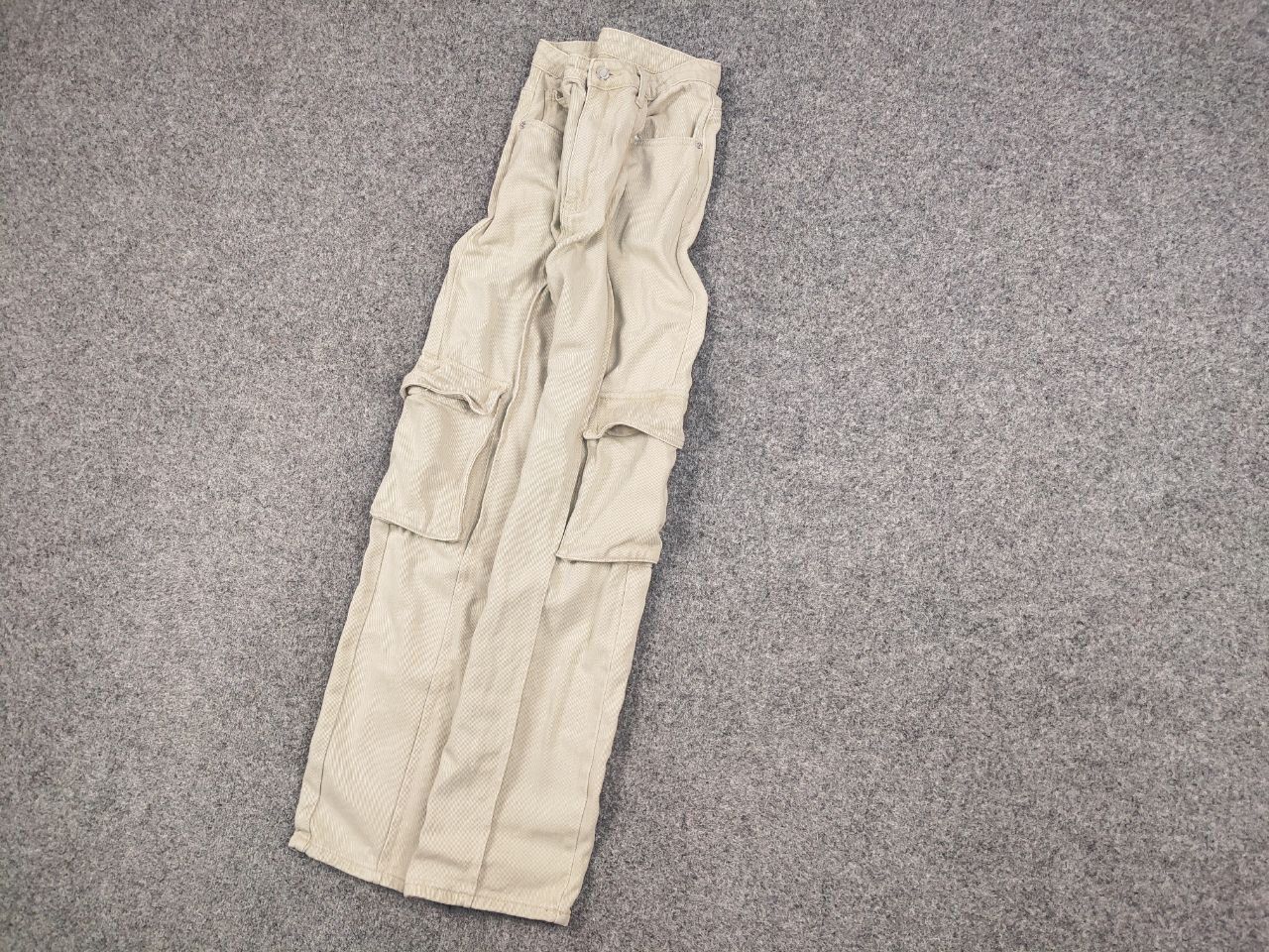 Japanese Brand Vintage Y2K Japanese Bondage Beige Baggy Cargo Denim Pants Size US 30 / EU 46 - 3 Thumbnail