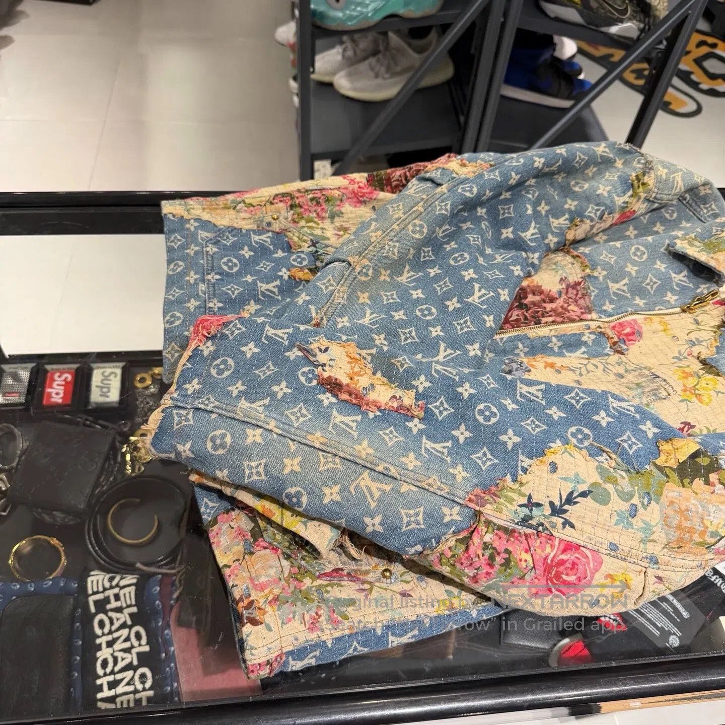 Louis Vuitton Louis Vuitton Distressed Floral Denim Jacket. Size US S / EU 44-46 / 1 - 9 Thumbnail