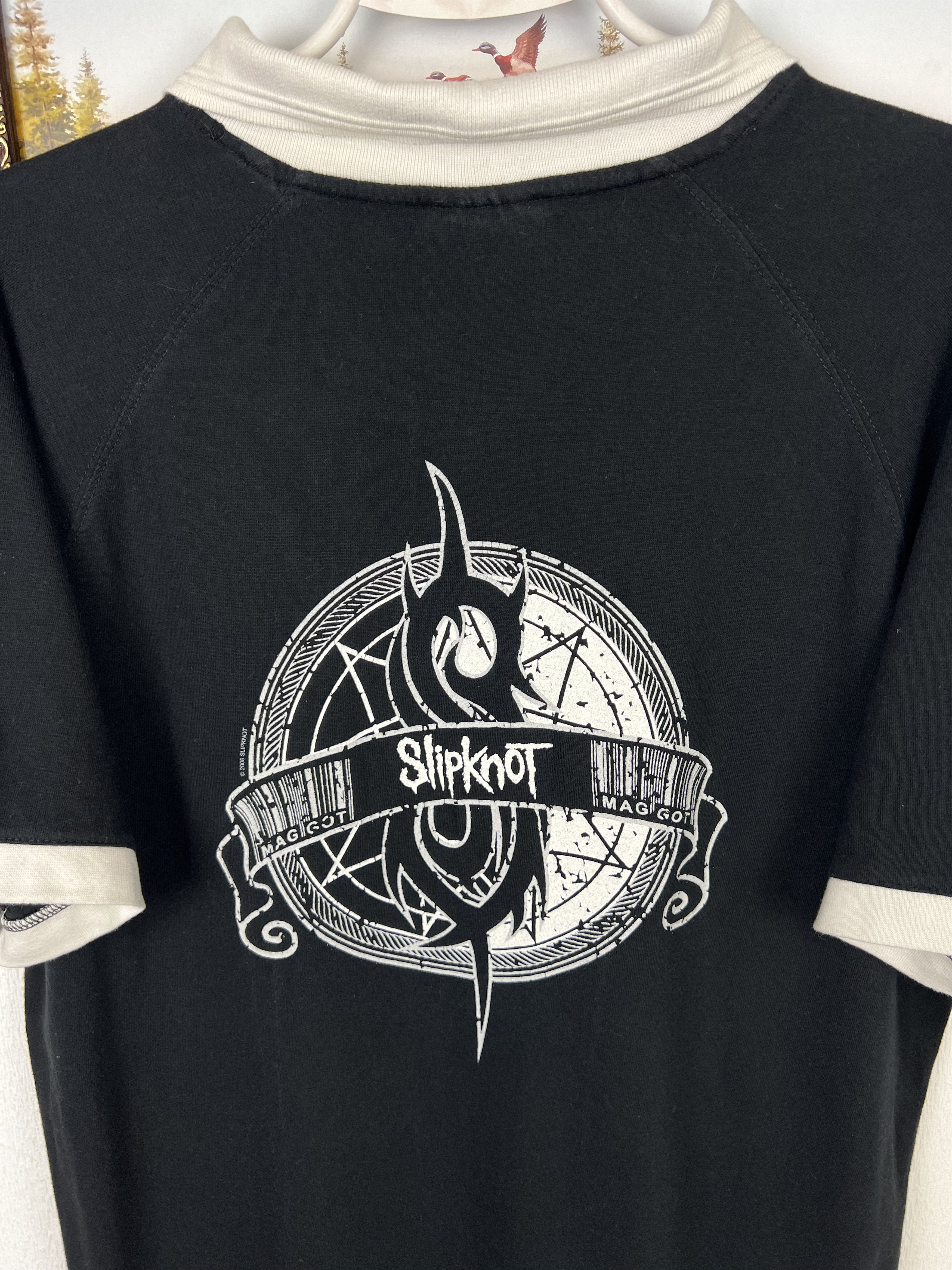 Vintage Vintage 00's Slipknot Polo Maggot Shirt Band Over Print Size US L / EU 52-54 / 3 - 11 Thumbnail
