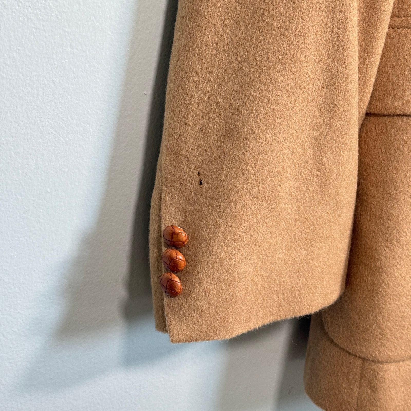 Vintage VTG Hunt Valley 100% Camel Hair Sport Coat Blazer Mens 44R Size 44R - 9 Thumbnail