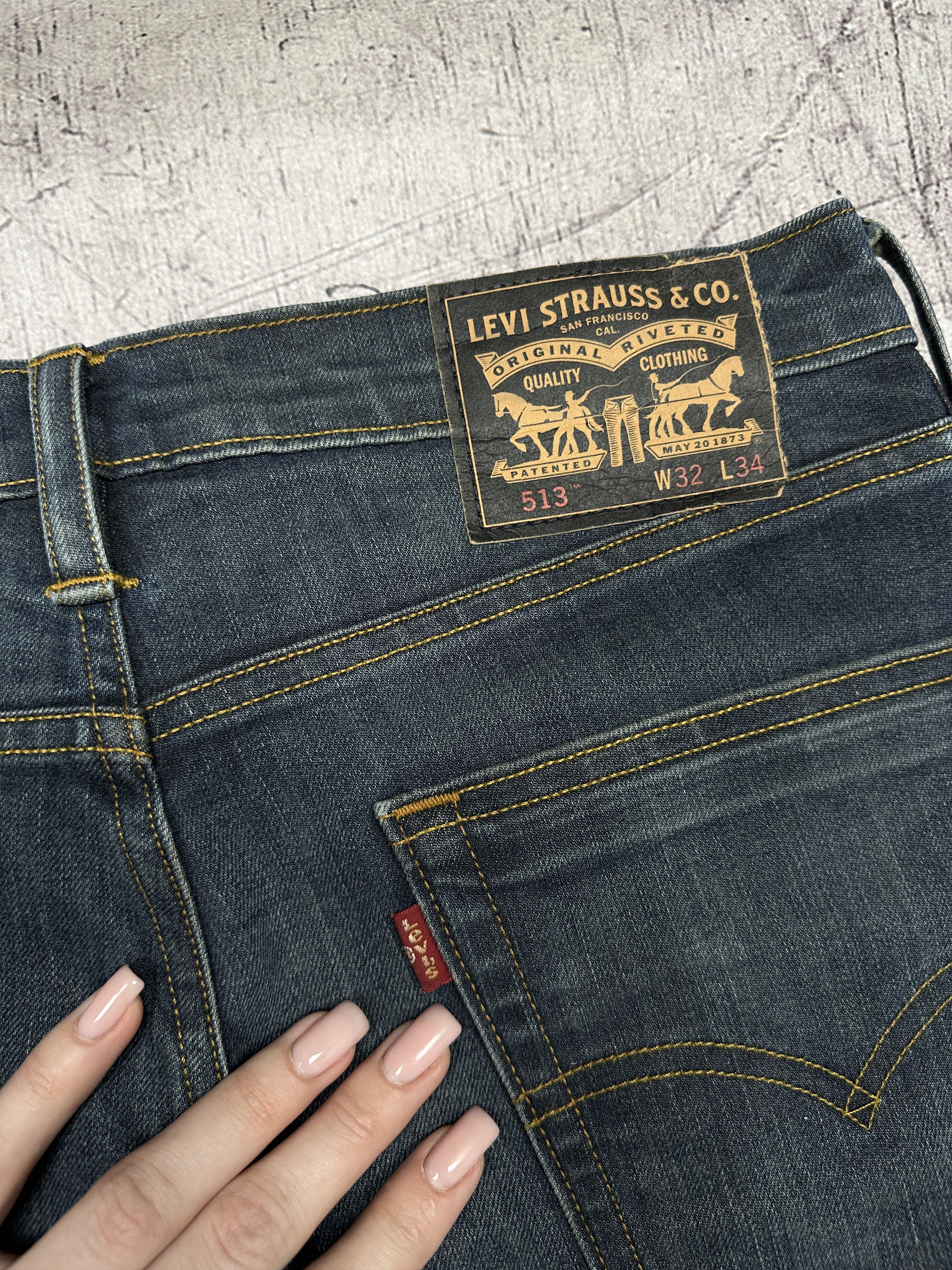 Levi's Levi's 513 Mens Denim Pants Jeans Size 32 x 34 Size US 32 / EU 48 - 3 Thumbnail