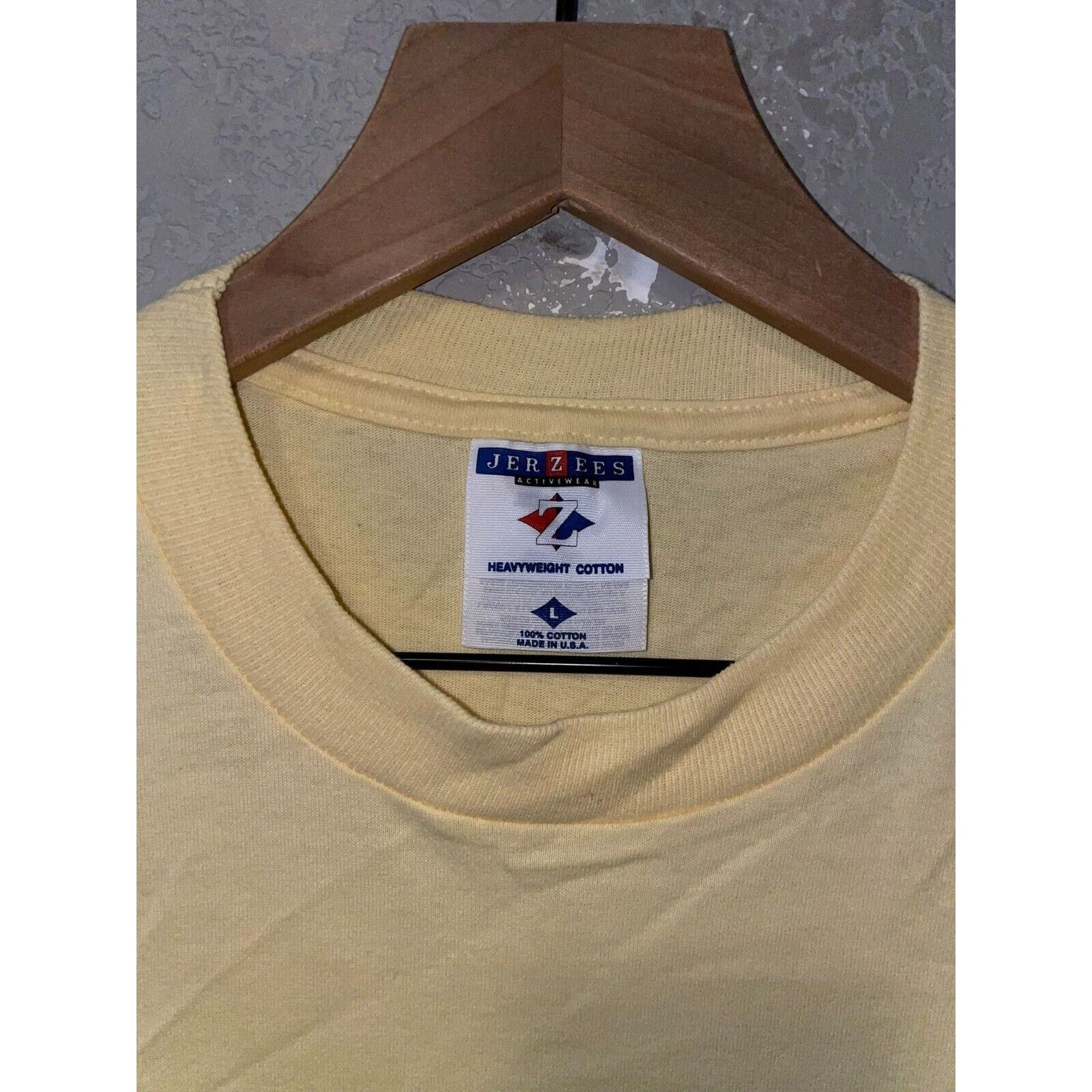Jerzees Vintage Smoky Mountains Shirt Tennessee Yellow Tee 90s Large Size US L / EU 52-54 / 3 - 6 Thumbnail
