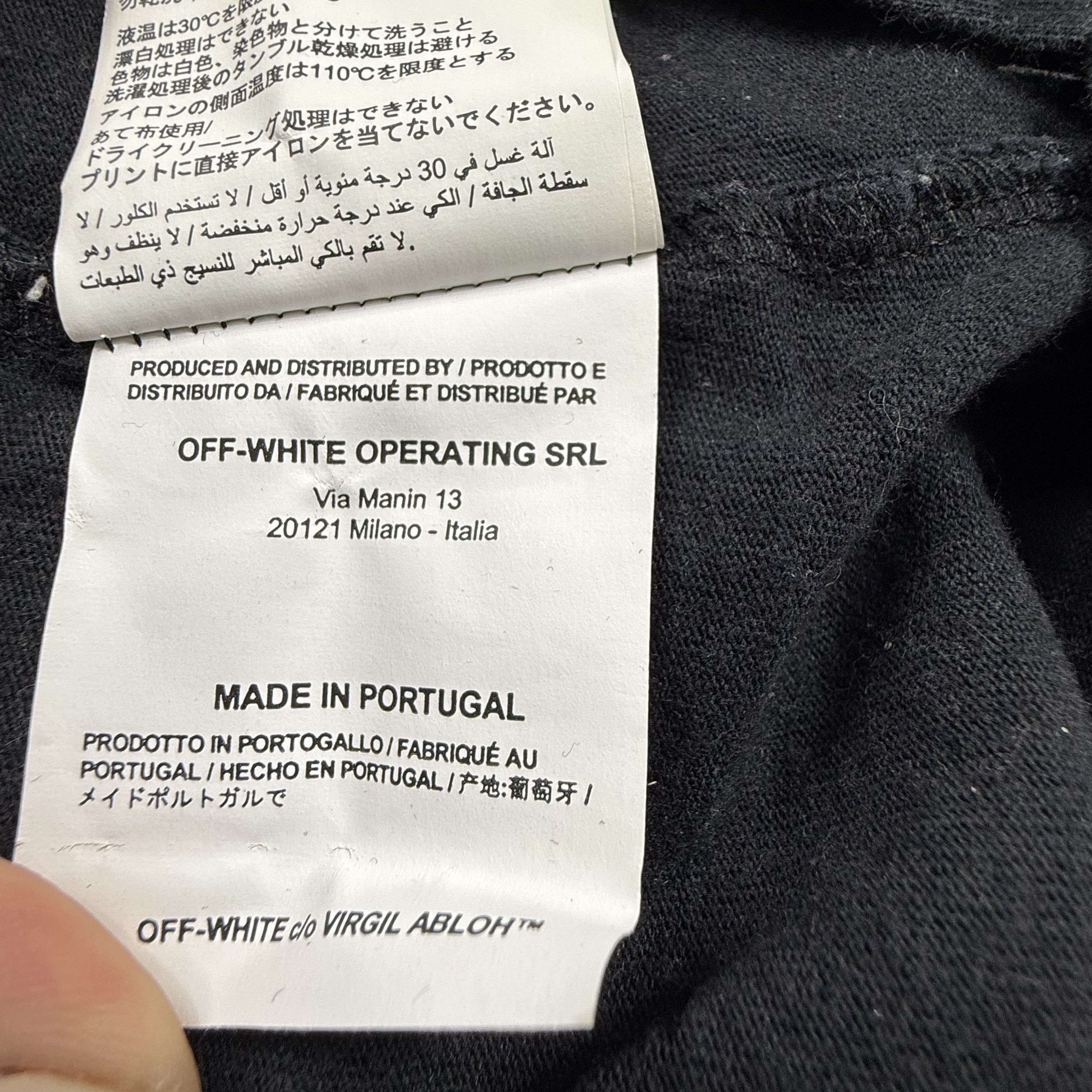 Off-White Off-White Virgil Abloh Fire Hands Diagonal Flame T-Shirt Size US XL / EU 56 / 4 - 6 Thumbnail