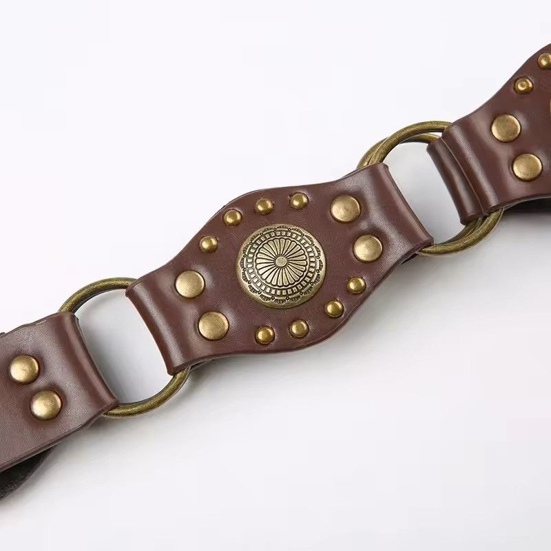 Designer × Vintage Retro Y2k Vintage Style Bohemian Metal Belt Size ONE SIZE - 3 Thumbnail