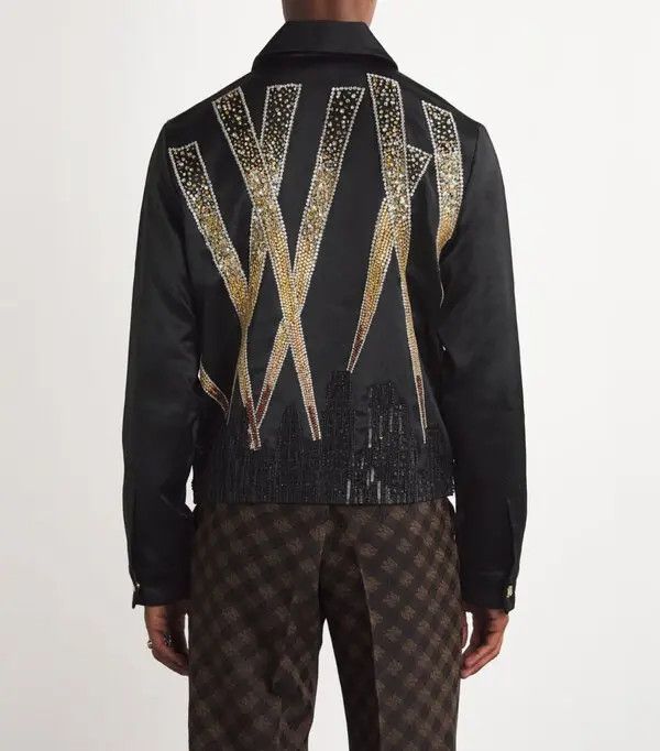 Amiri o1s1wg111125 Crystal Blouson Jacket in Multicolor Size US XL / EU 56 / 4 - 4 Thumbnail