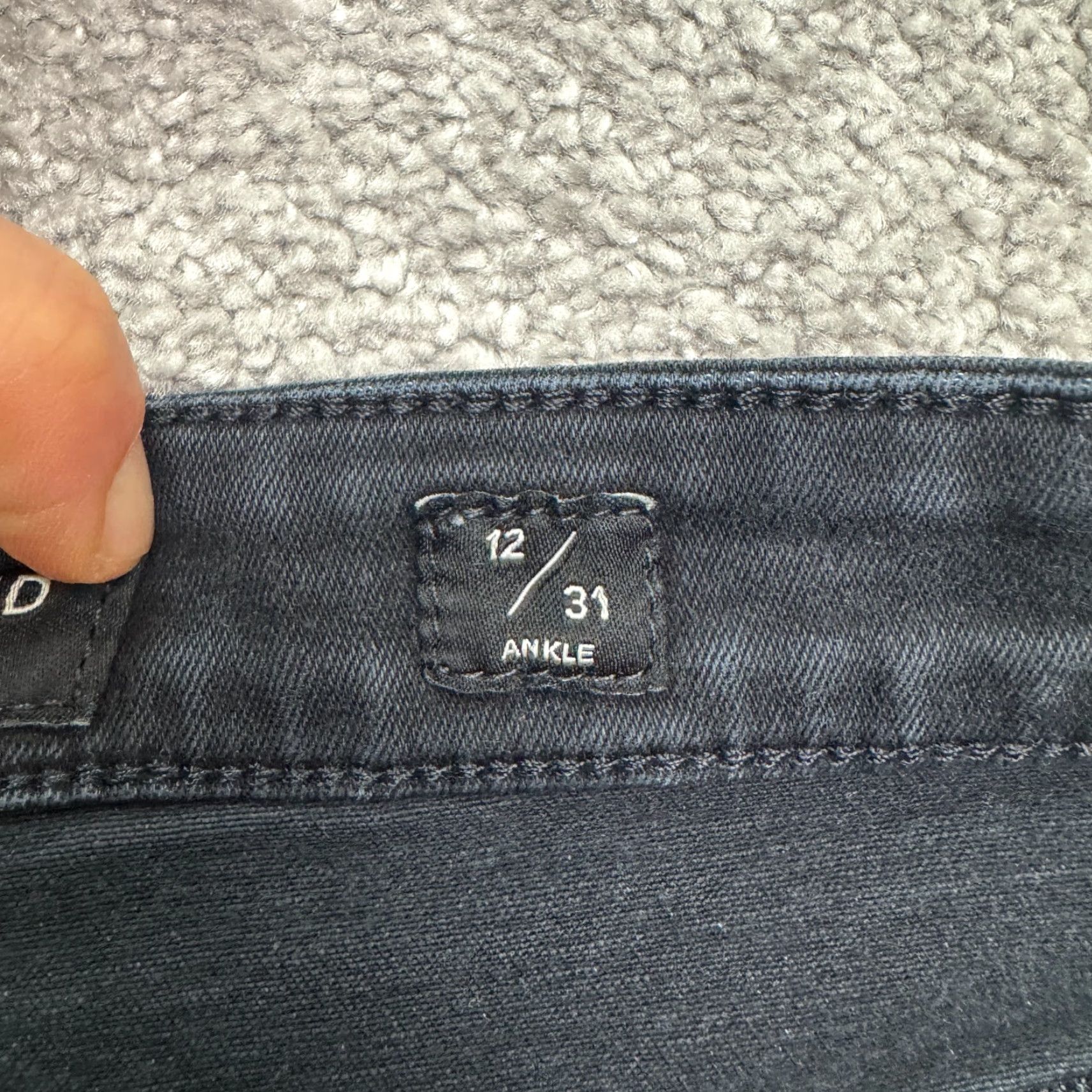 Lucky Brand VINTAGE Lucky Brand Windwill AVA Skinny Denim Jeans Womens 12 High Rise Black 31x28 Size 34" / US 12 / IT 48 - 7 Thumbnail