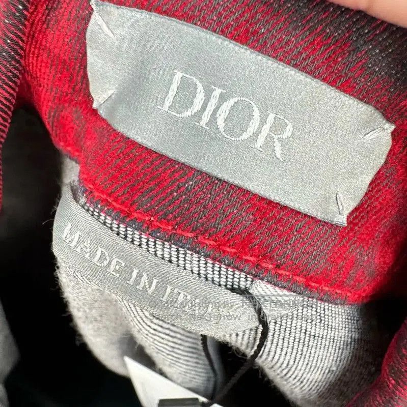 Dior Dior Red Cotton Logo Embroidered Long Sleeve Jacket . Size US M / EU 48-50 / 2 - 5 Thumbnail