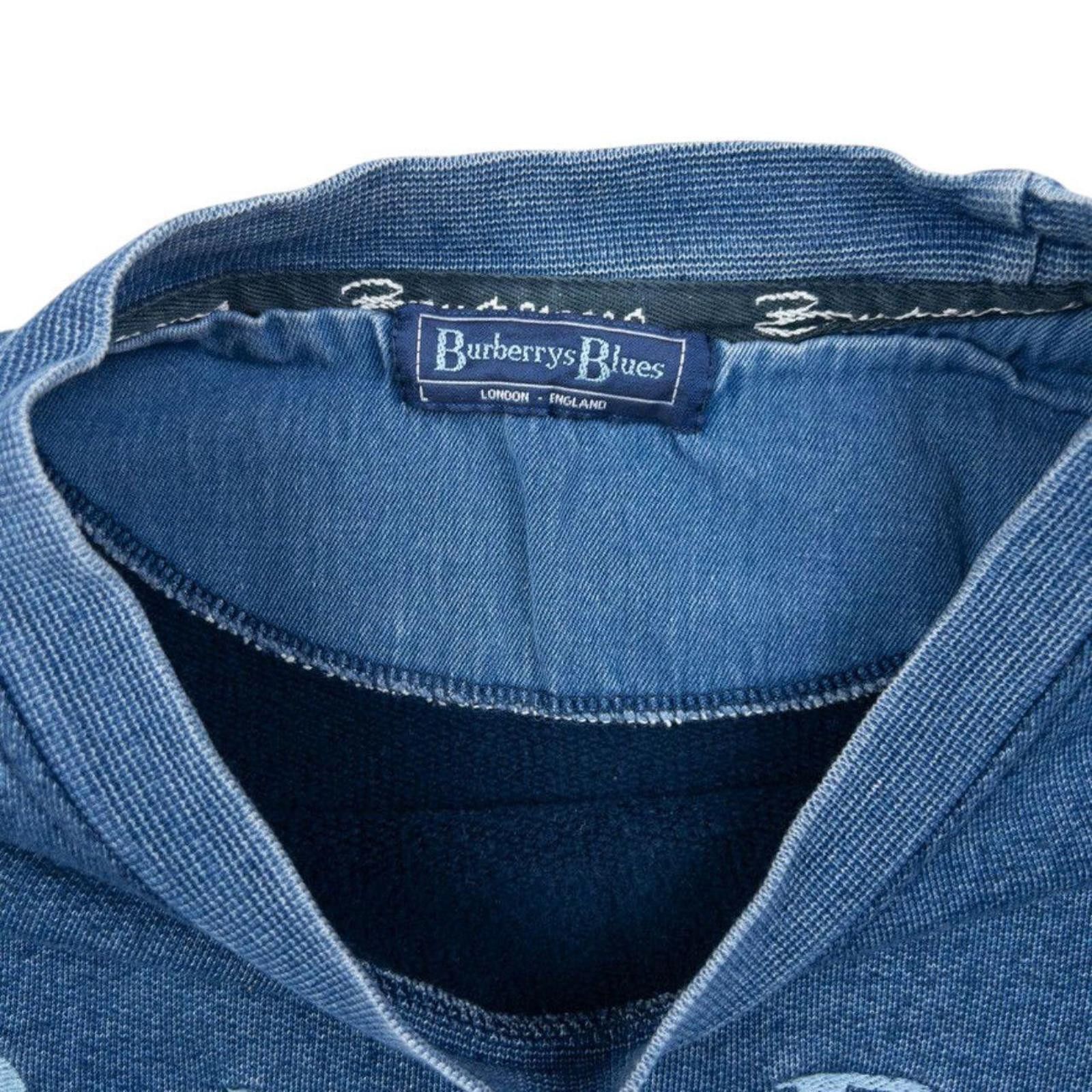 Burberry Vintage Burberry Blues Embroidered Sweatshirt Size L Size US L / EU 52-54 / 3 - 4 Thumbnail