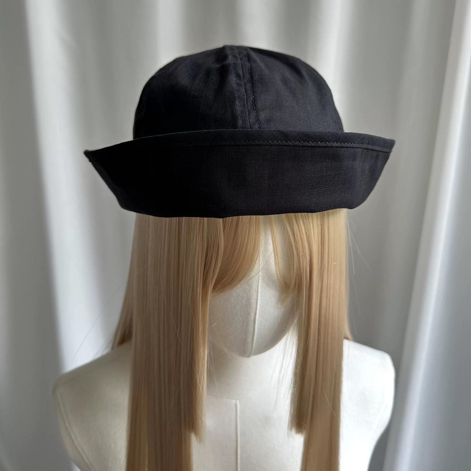 Japanese Brand Retro Black Beret Sailor Cap – Y2K French Girl Aesthetic Size ONE SIZE - 3 Thumbnail