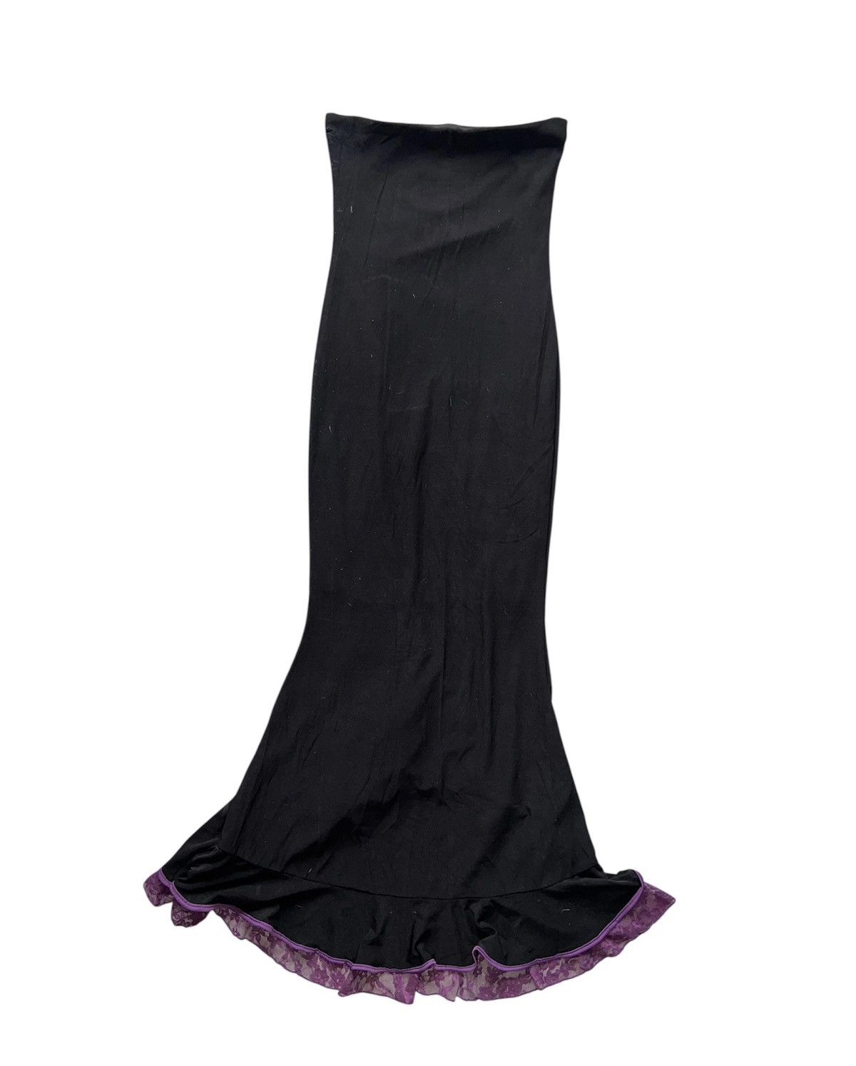 Other Vintage strapless lace ruffle trim dress 🔮🎀 Size S / US 4 / IT 40 - 5 Thumbnail