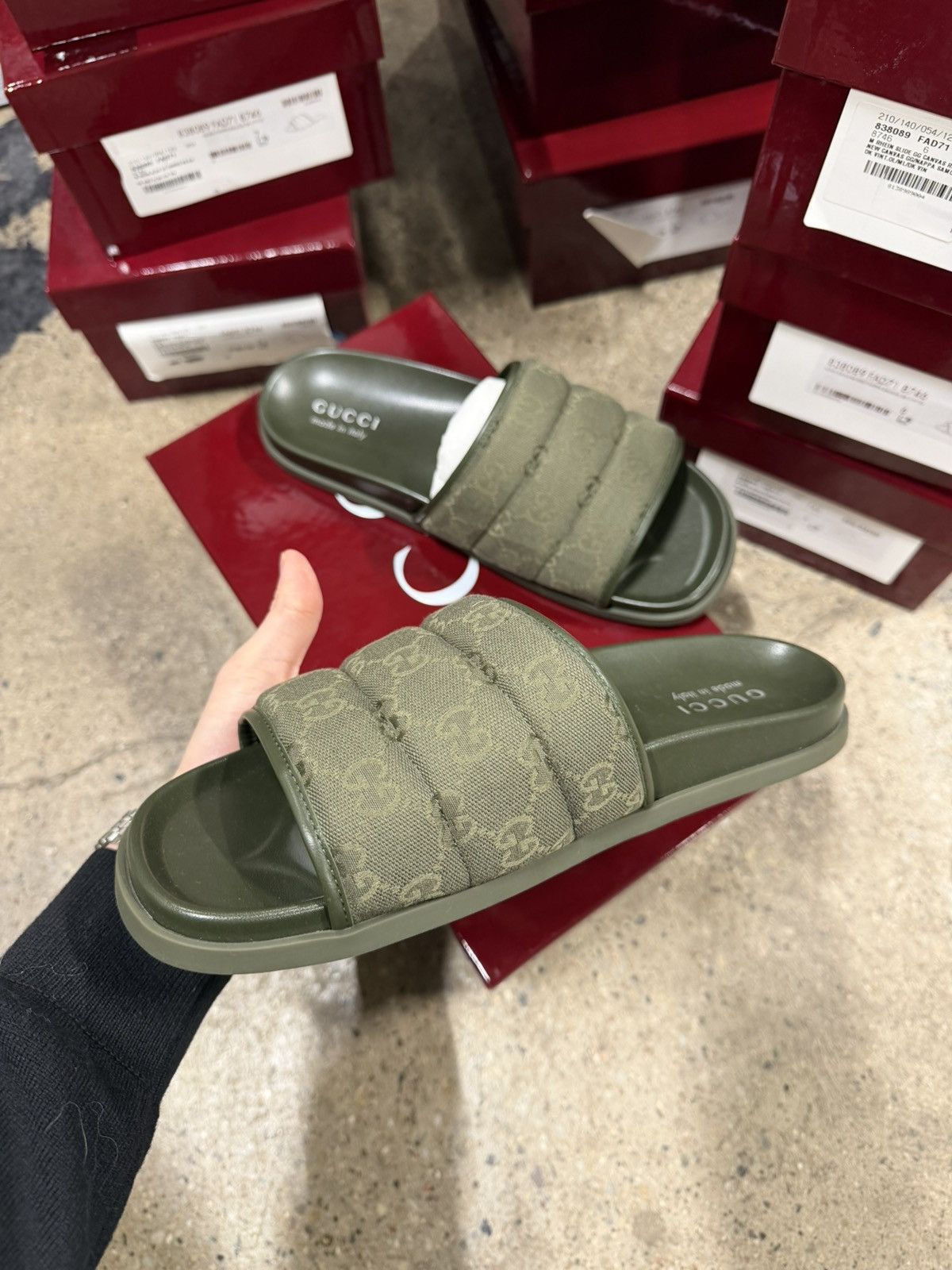 Gucci Gucci GG Canvas Slide Sandals 900$ NEW Size US 7 / EU 40 - 5 Thumbnail