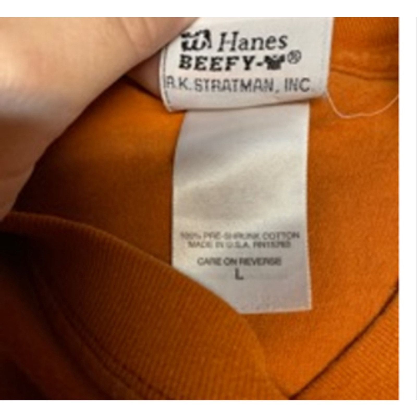 Harley Davidson Vintage Orange Harley Davidson Graphic Tee Hanes Beefy L Size US L / EU 52-54 / 3 - 4 Thumbnail