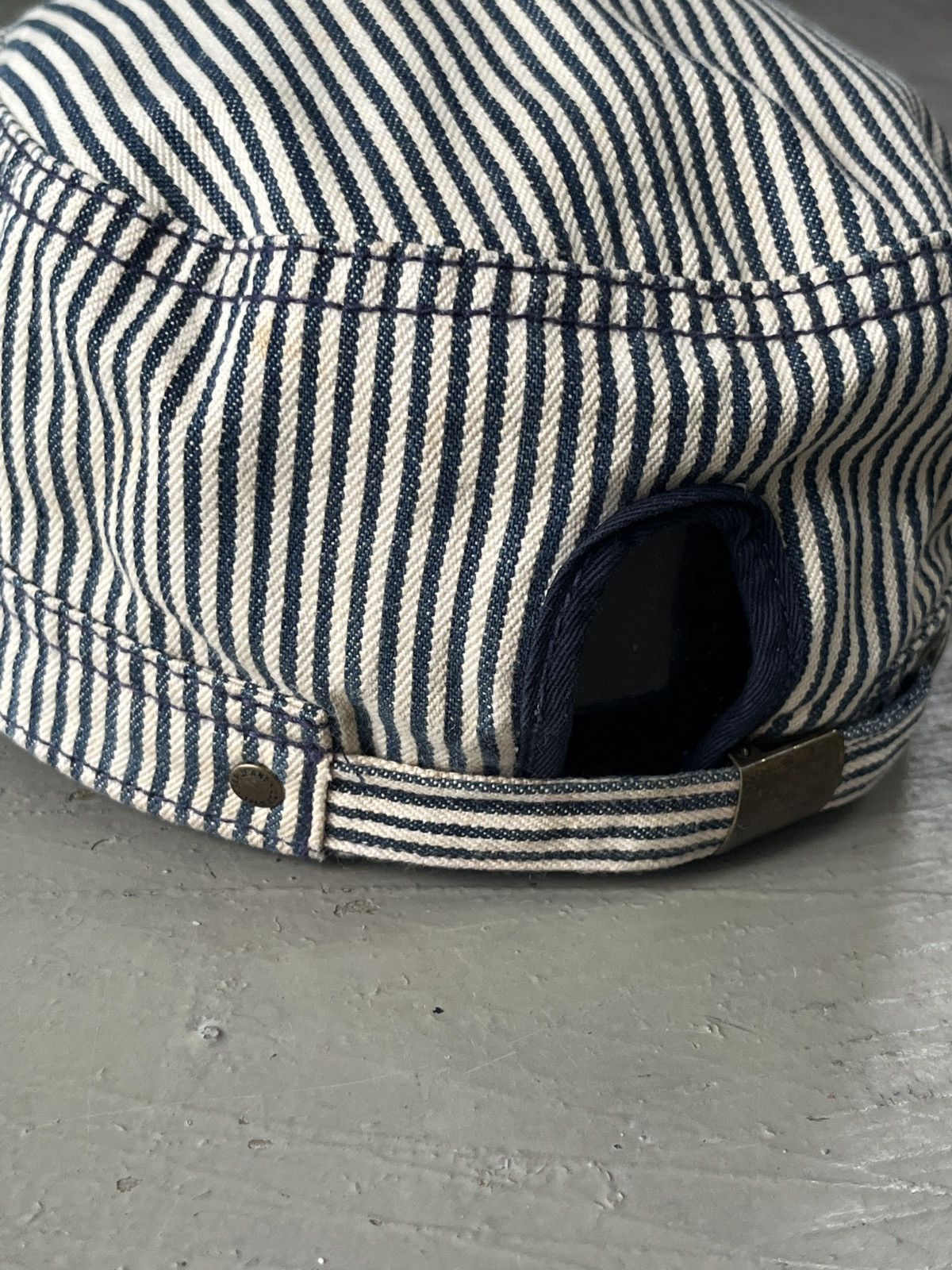 Vintage Vintage Gap Kapital Style Hickory Short Brim Conducter Hat Size ONE SIZE - 5 Thumbnail