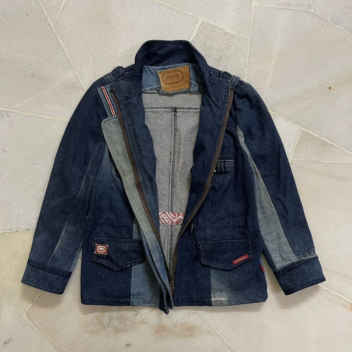 Japanese Brand Vintage Custom Reconstructed Denim Jacket Ecko Unltd Size US S / EU 44-46 / 1 - 6 Thumbnail